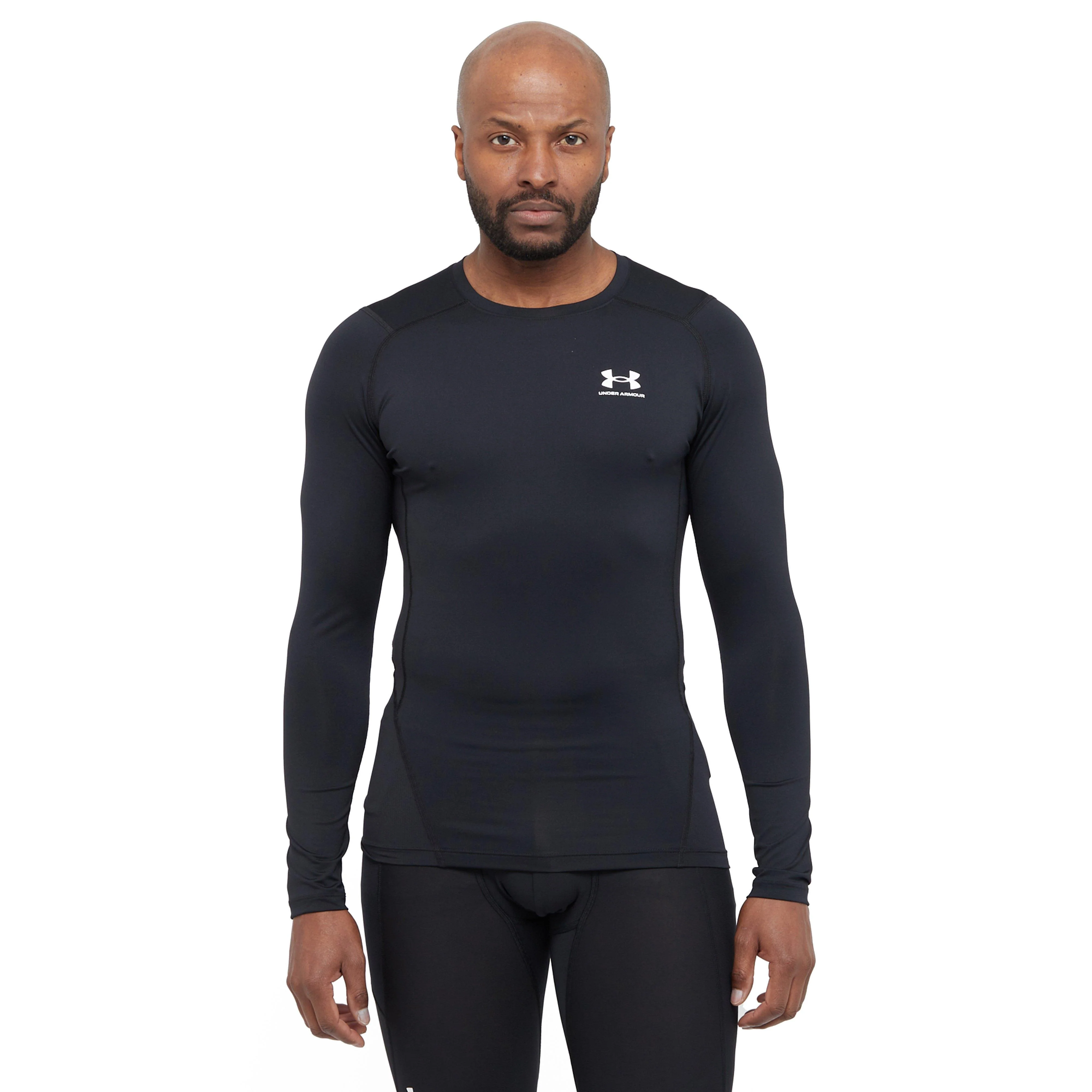 Men's HeatGear® Armour Compression Long Sleeve Tee - Image 8