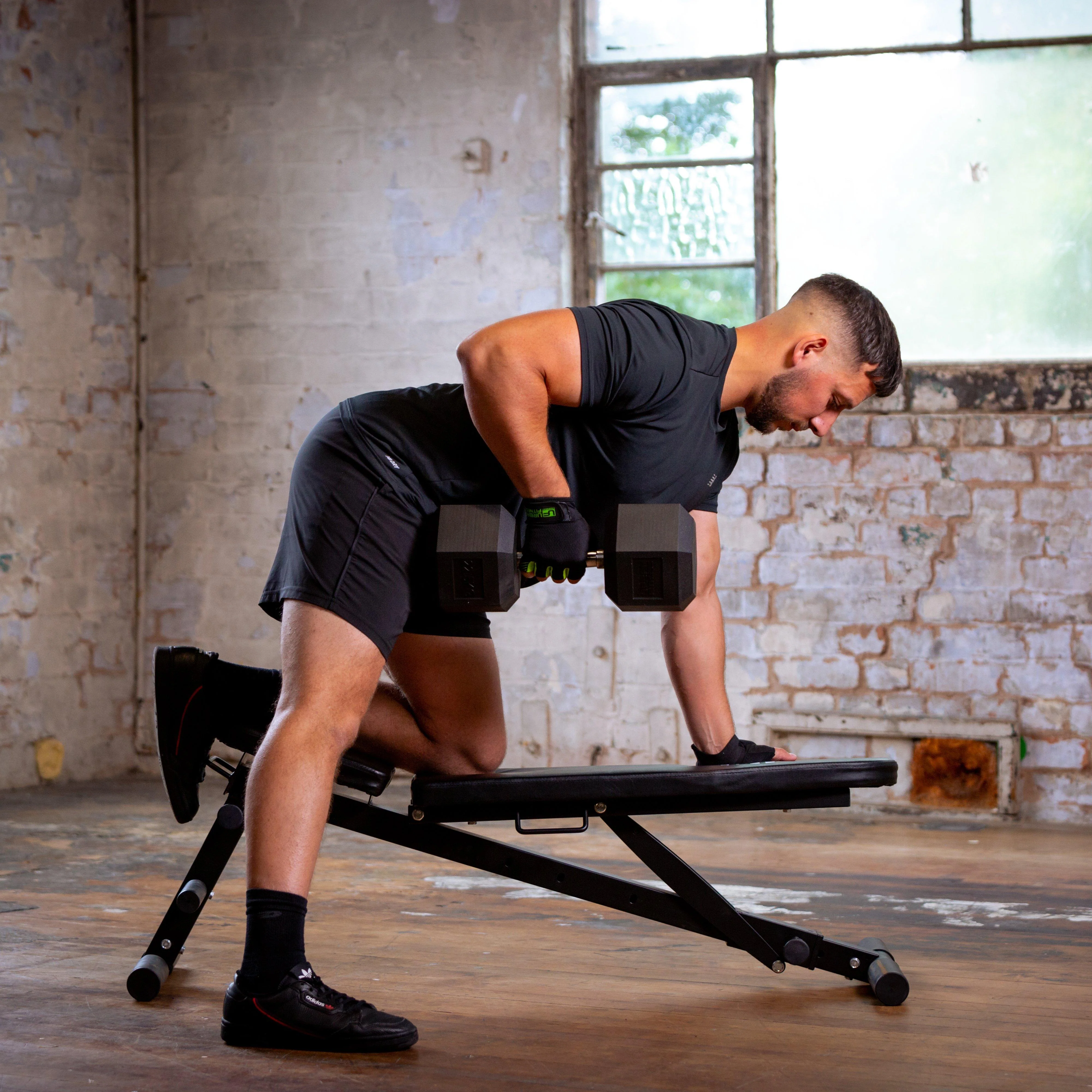 Pro Hex Dumbbells Pair 22.5kg - Image 3