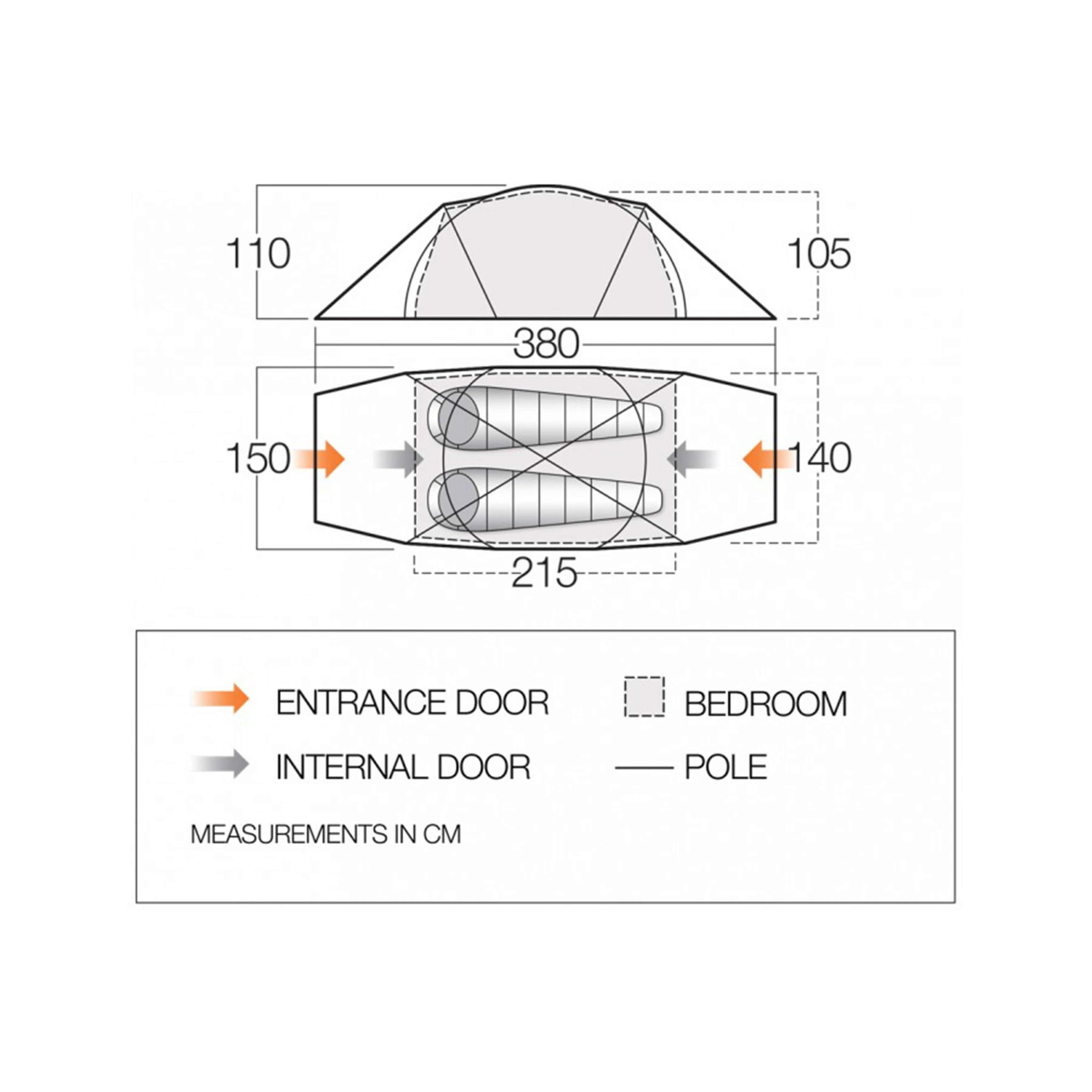 F10 MTN 2 Backpacking Tent - Image 2