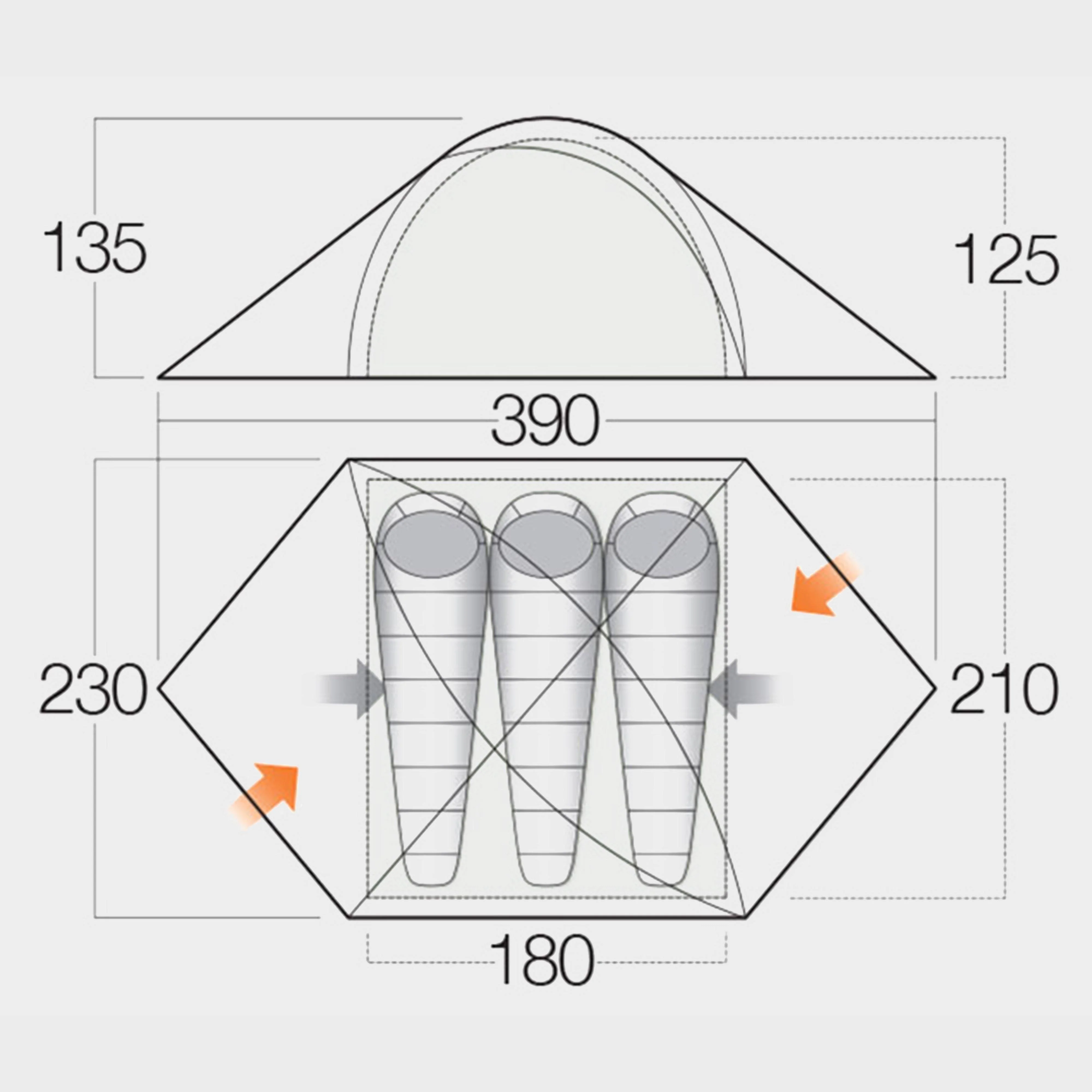 Halo Pro 300 3 Person Tent - Image 2