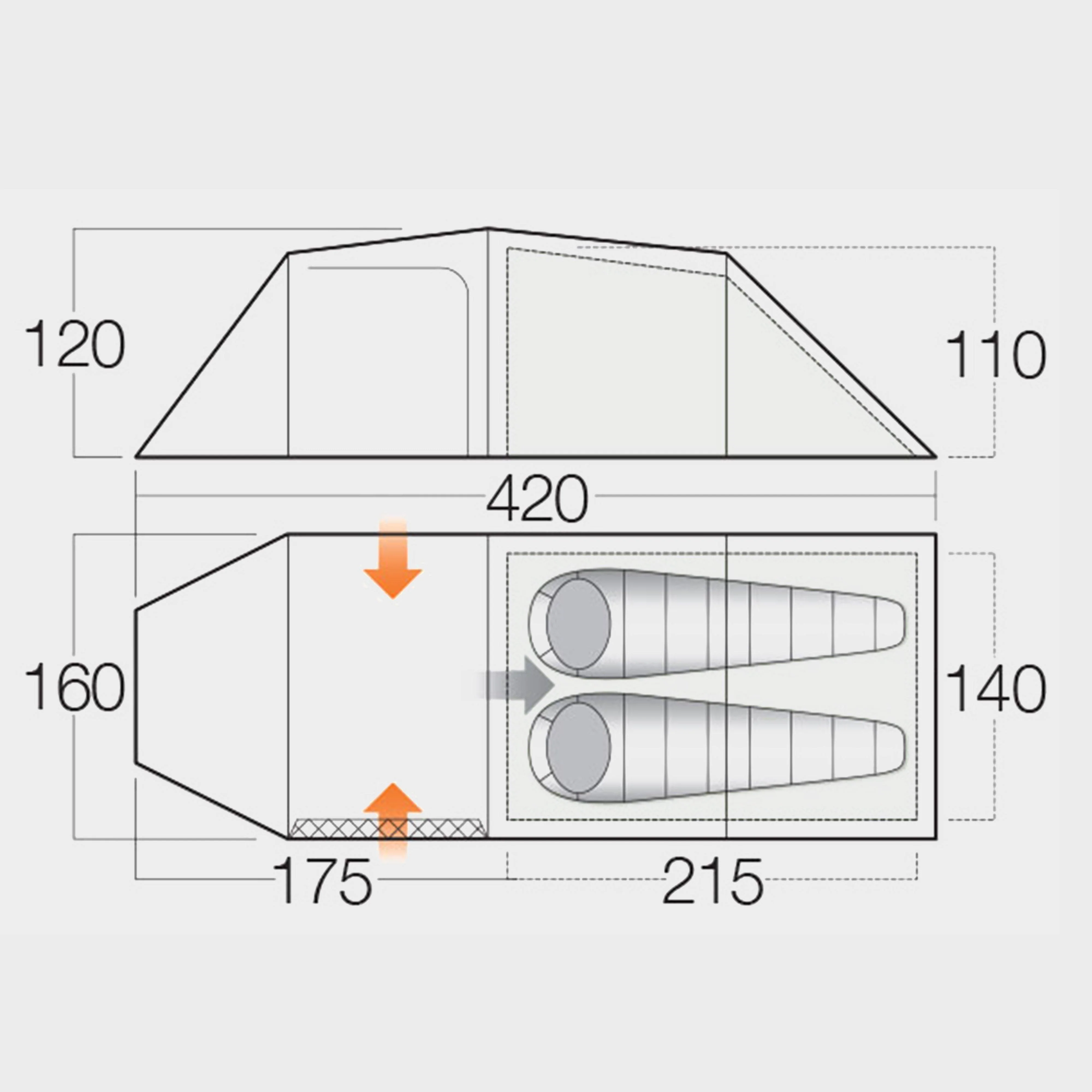 Omega 250 2 Person Tent - Image 2