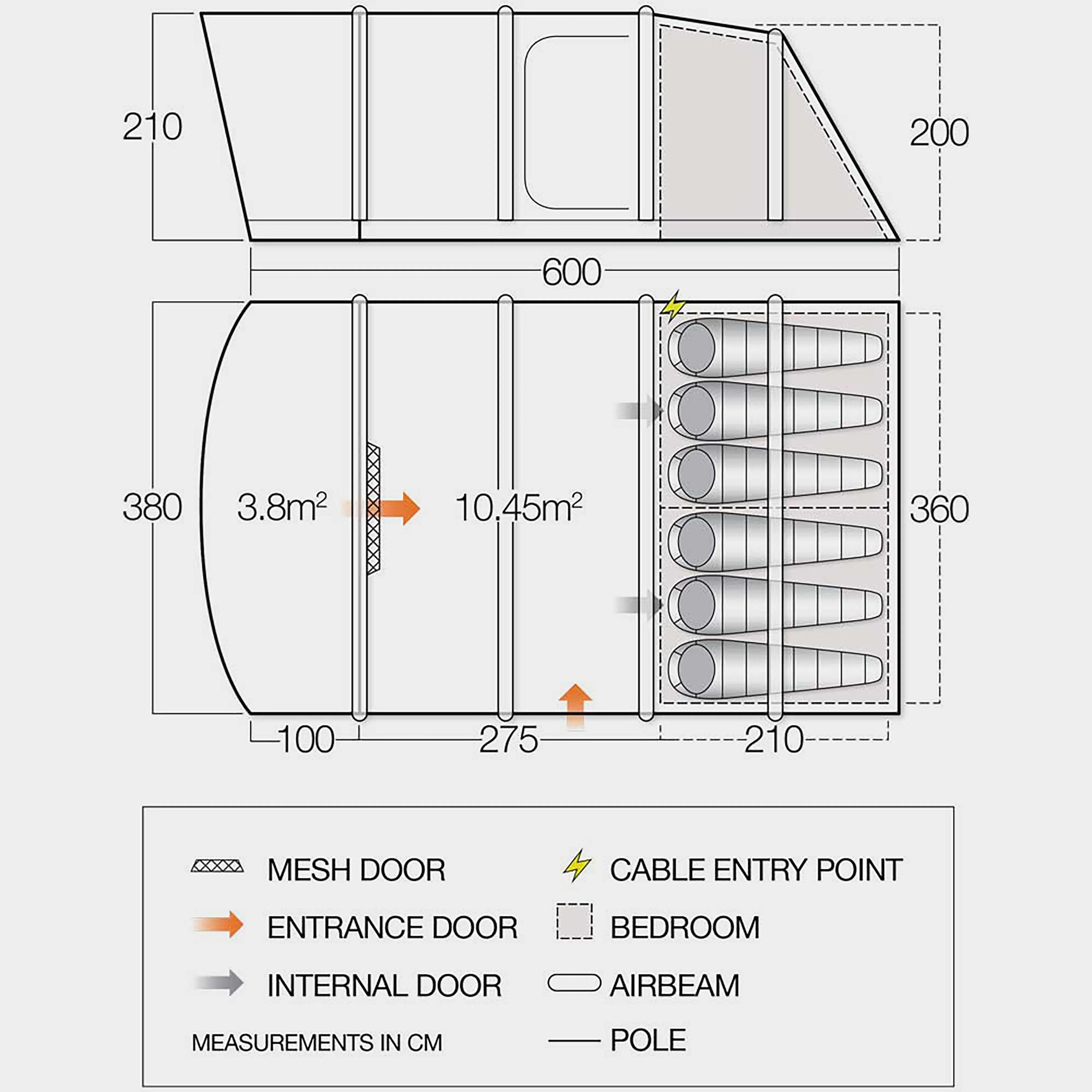 Refurbished Antrim Air 600XL Family Tent - Image 2