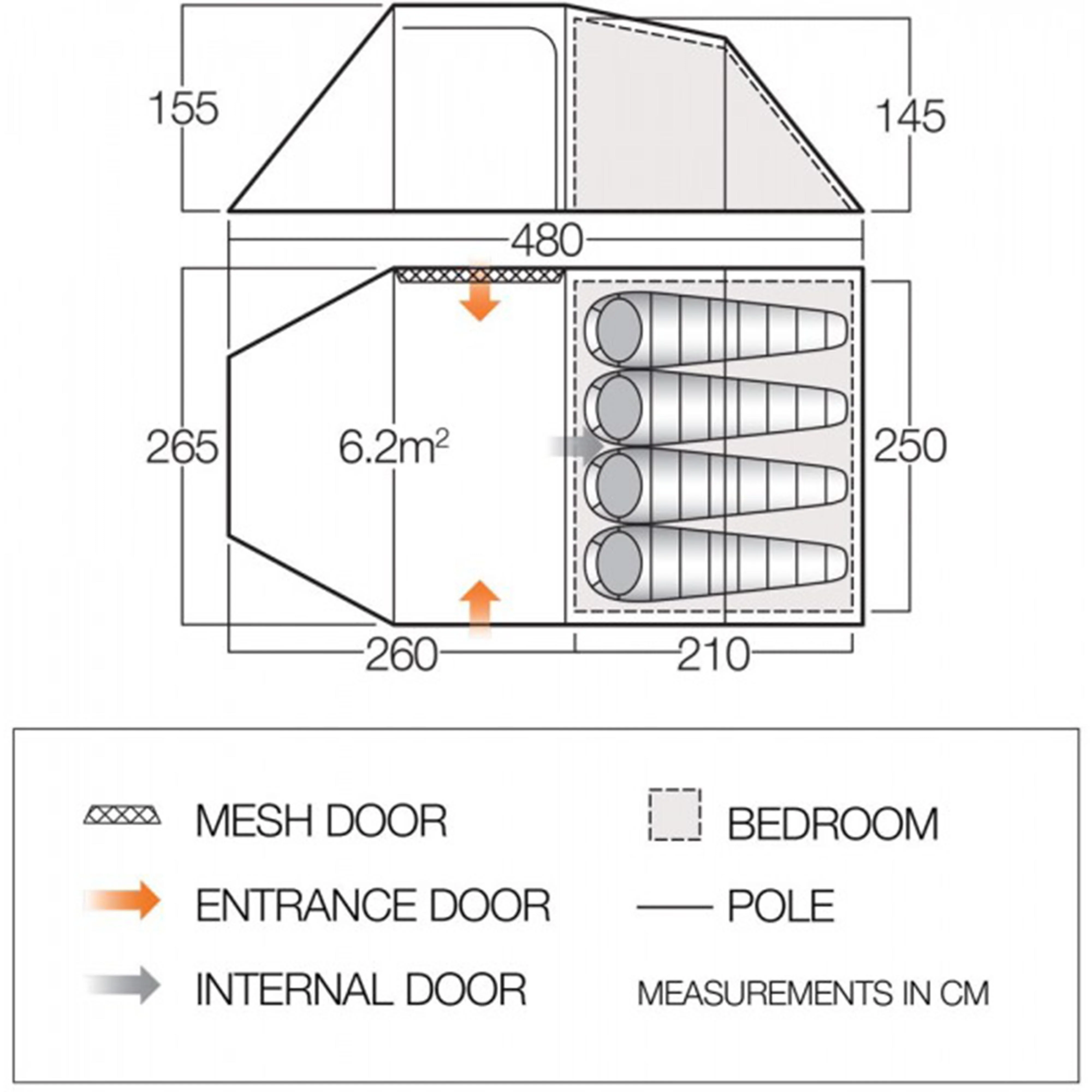 Refurbished Beta 450XL 4 Person Tent - Image 2