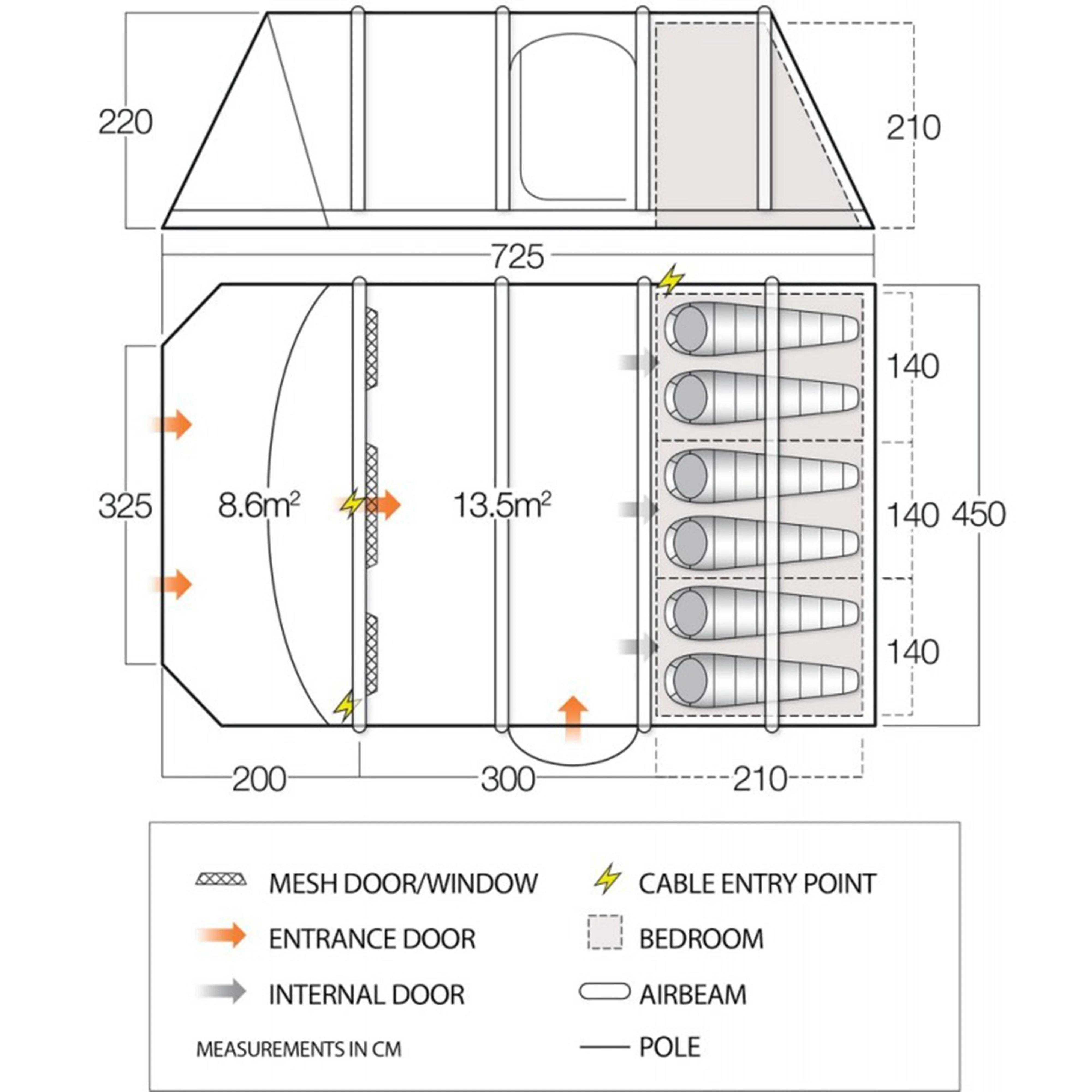 Refurbished Icarus Air Vista 600XL Inflatable Tent - Image 2