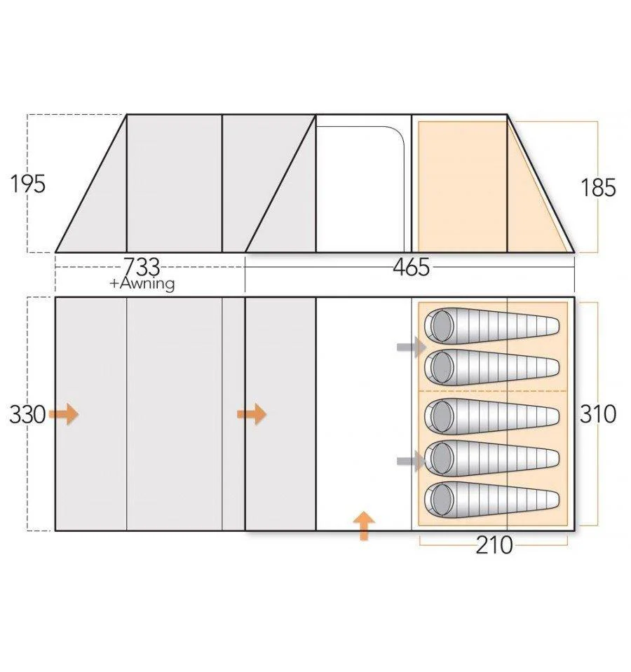 Refurbished Refurbished Icarus 500 Deluxe Awning - Image 3