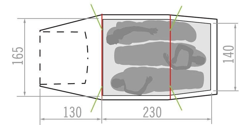 Arco 3P Backpacking Tent - Image 3