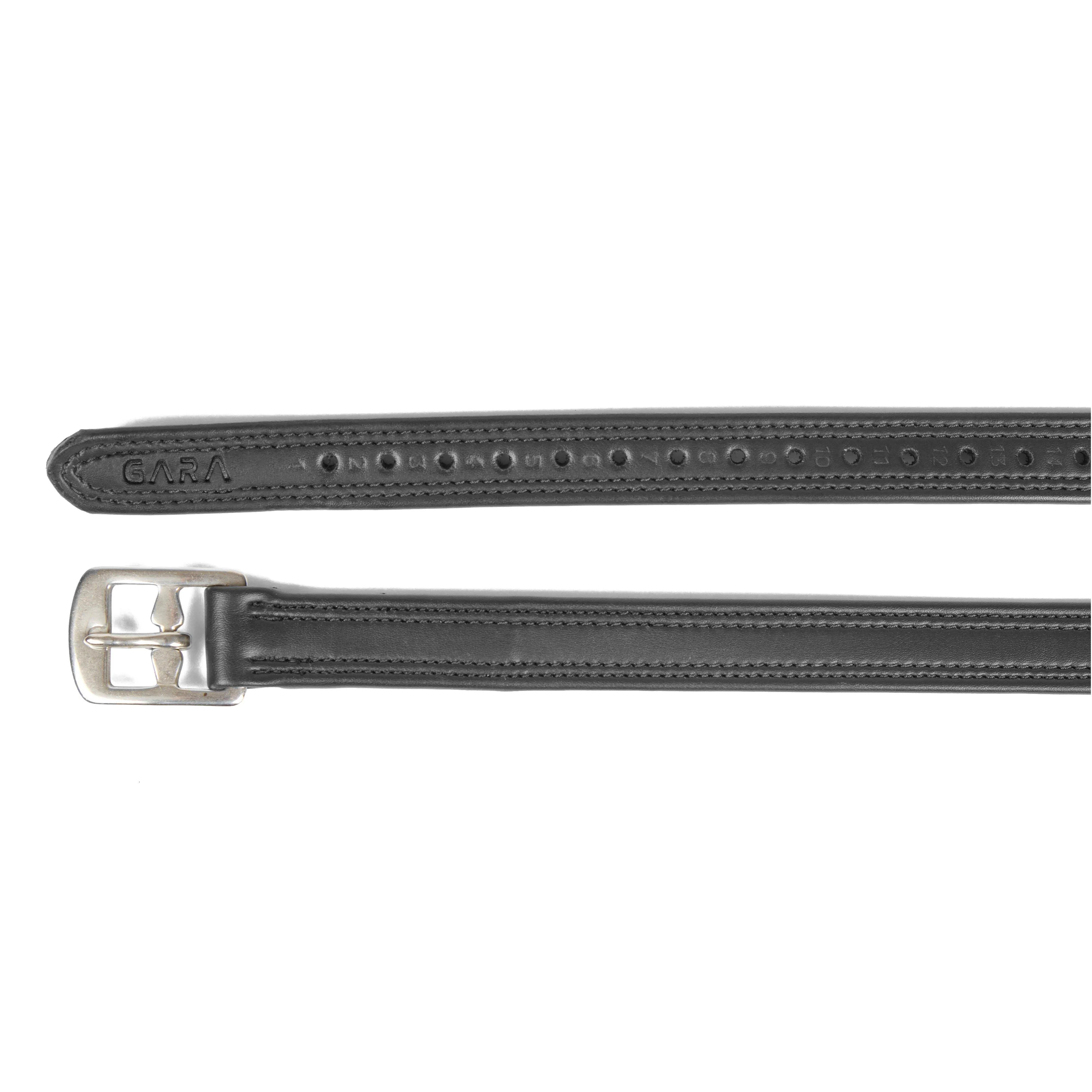 GARA Easy Care Stirrup Leathers Black - Image 2