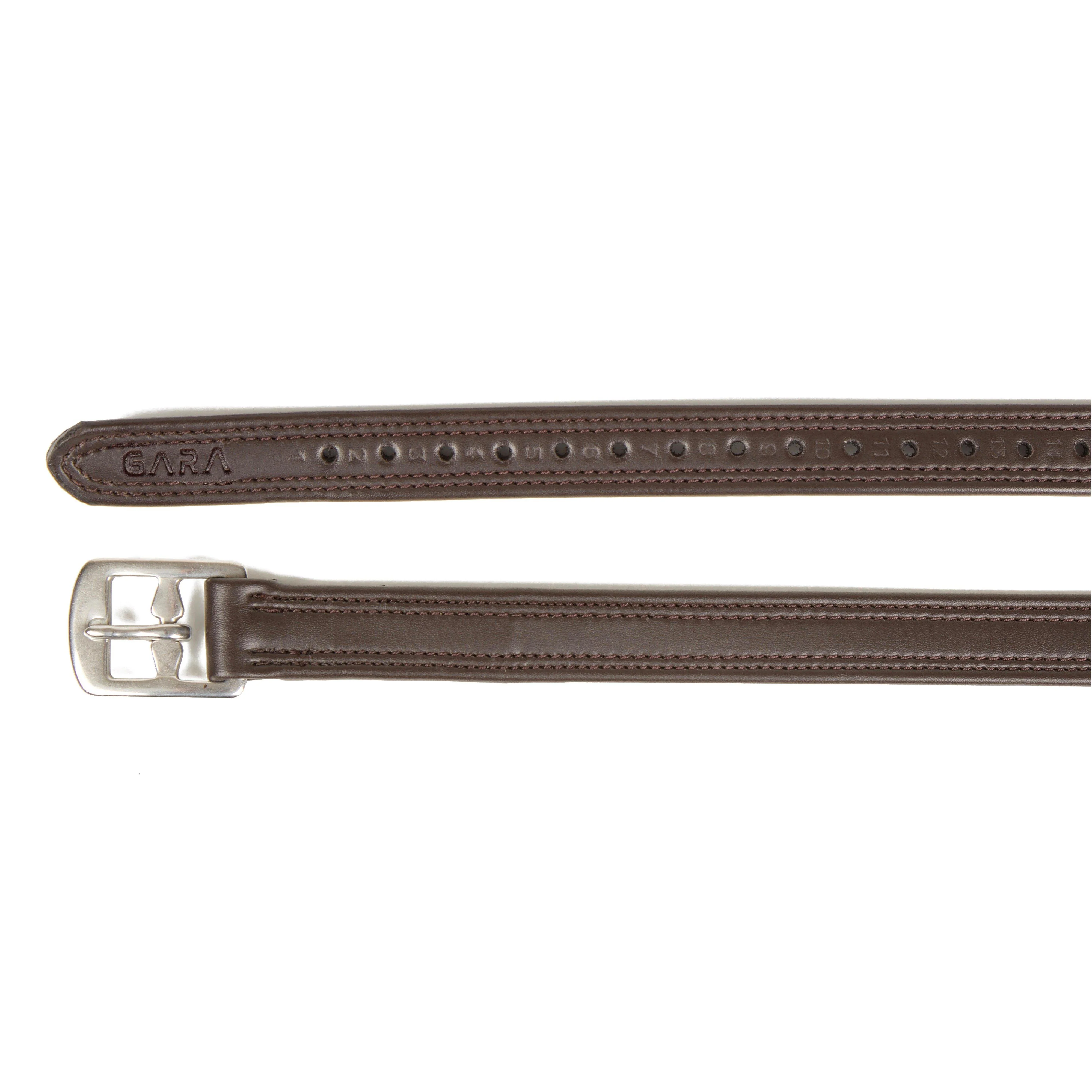 GARA Easy Care Stirrup Leathers Havana - Image 2