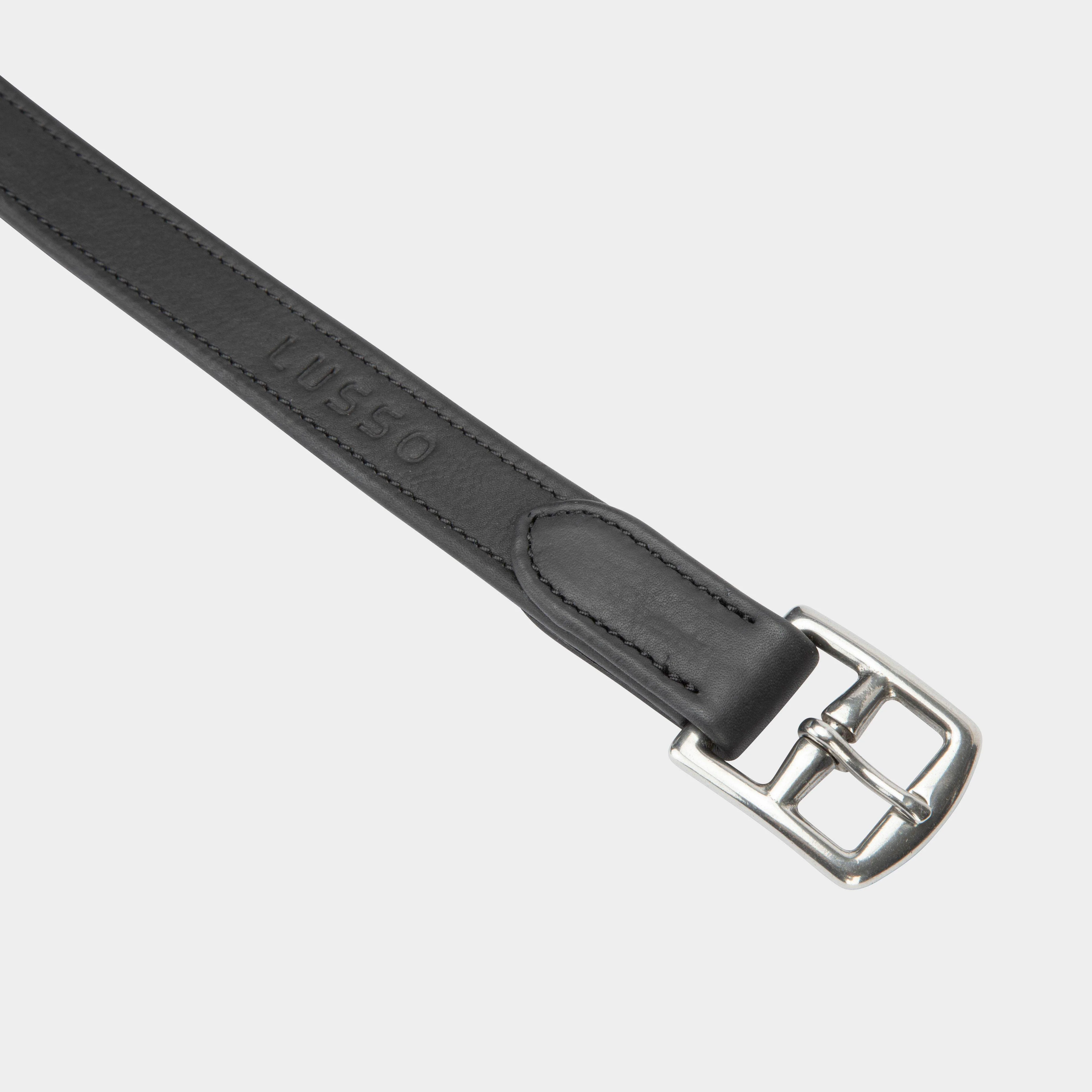 Lusso Wrapped Stirrup Leathers Black - Image 4