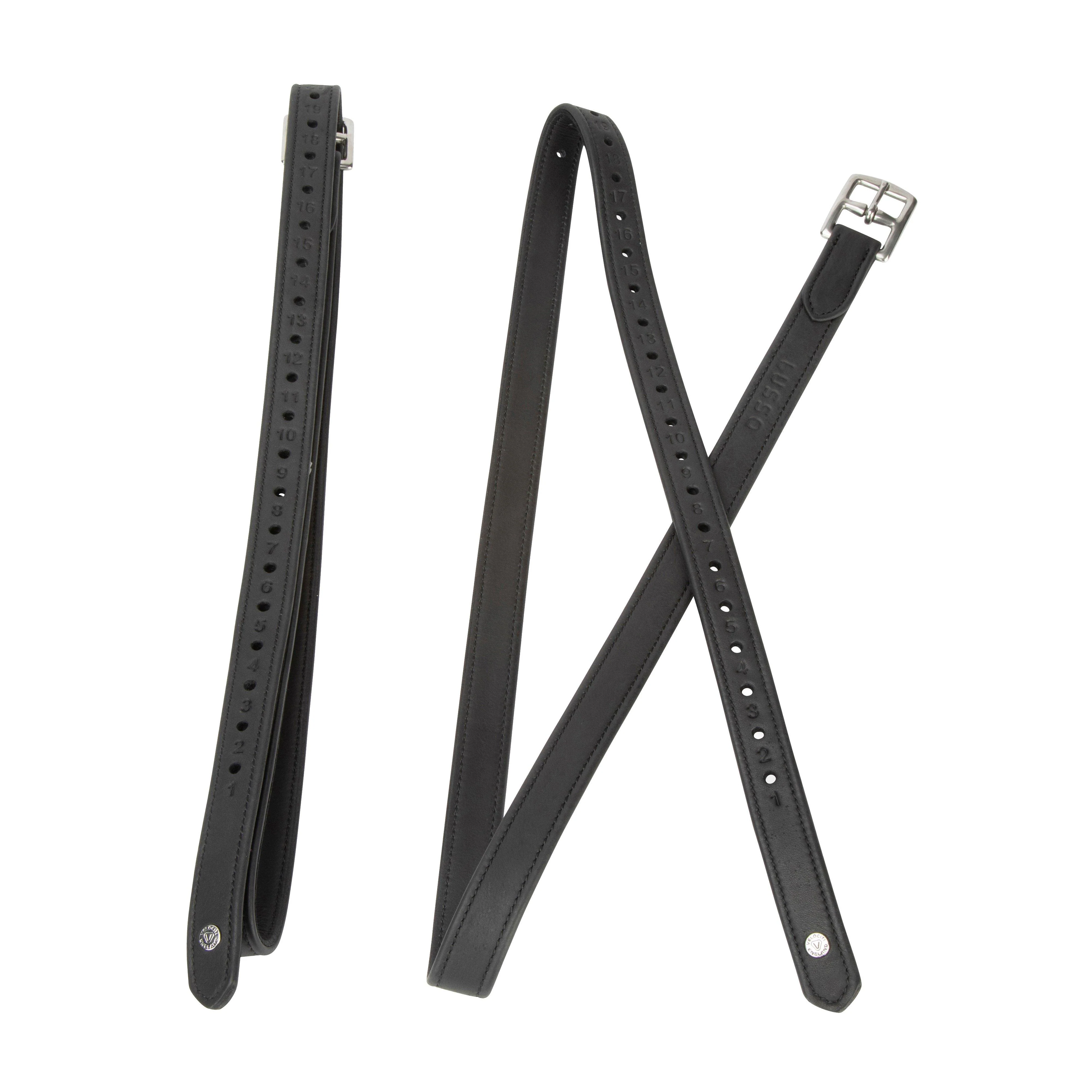 Lusso Wrapped Stirrup Leathers Black - Image 5