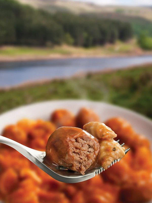 Meatballs & Pasta In Tomato Sauce Ready-to-Eat Camping Food - Image 2