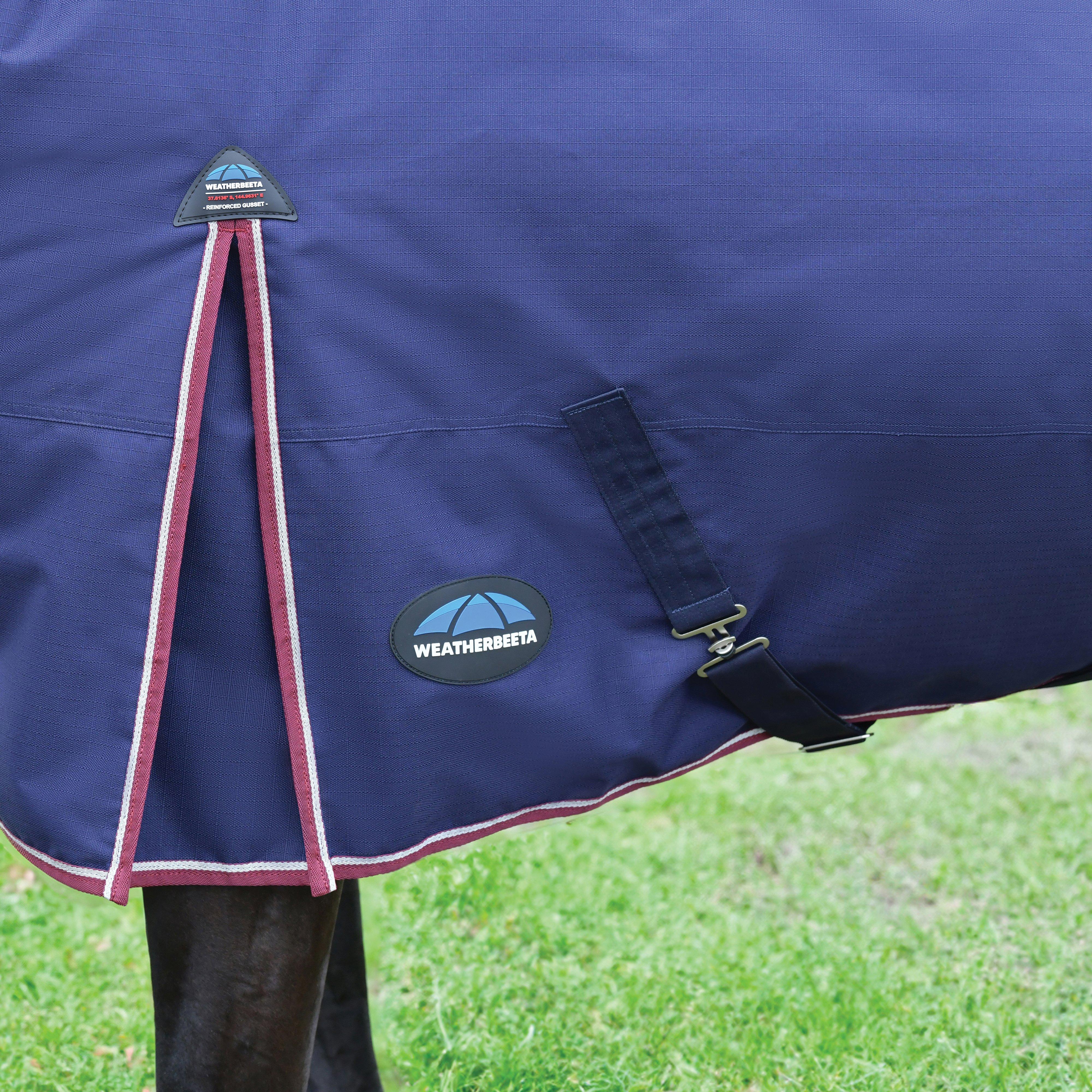 ComFiTec Essential 0G Standard Neck Turnout Rug Navy - Image 4