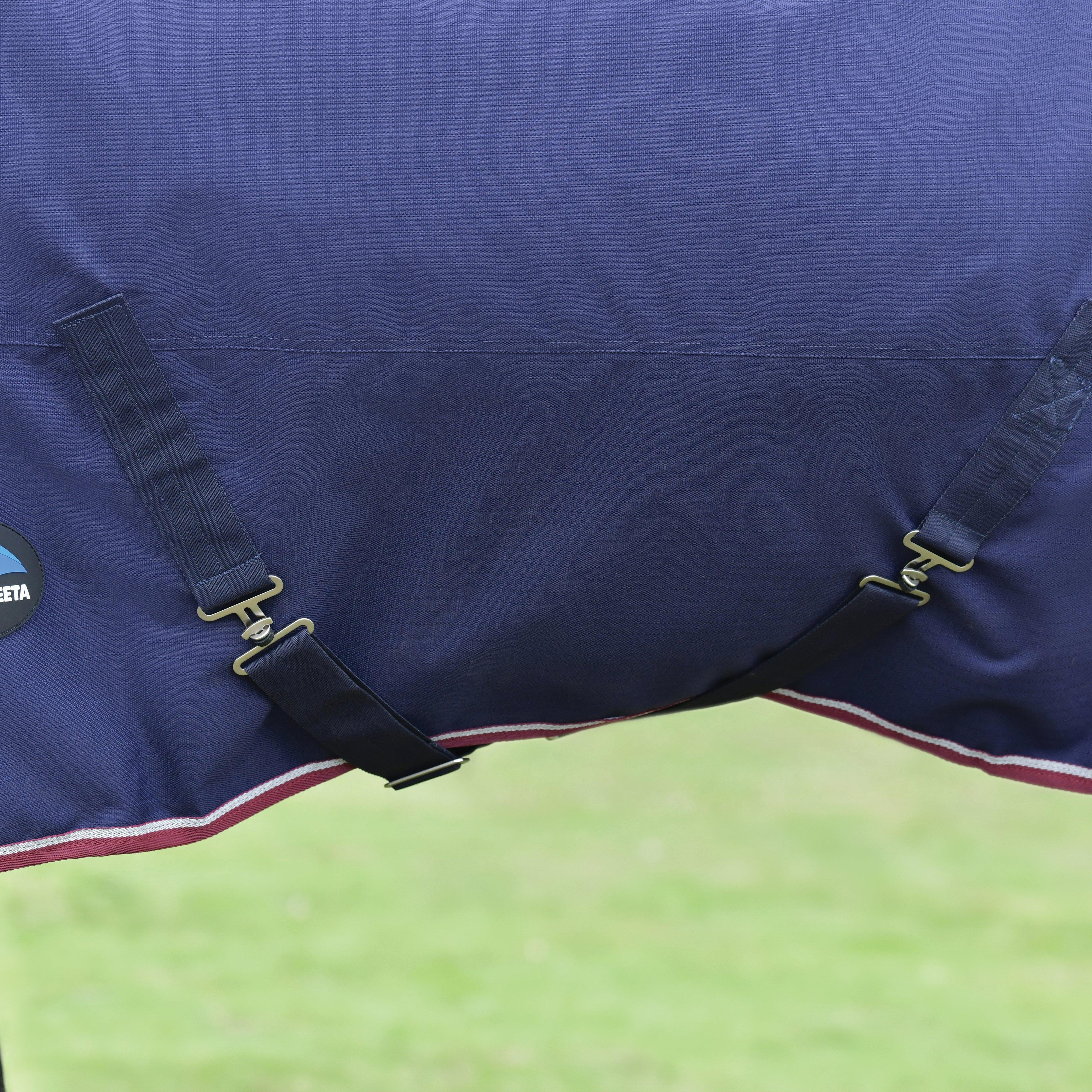 ComFiTec Essential 0G Standard Neck Turnout Rug Navy - Image 8