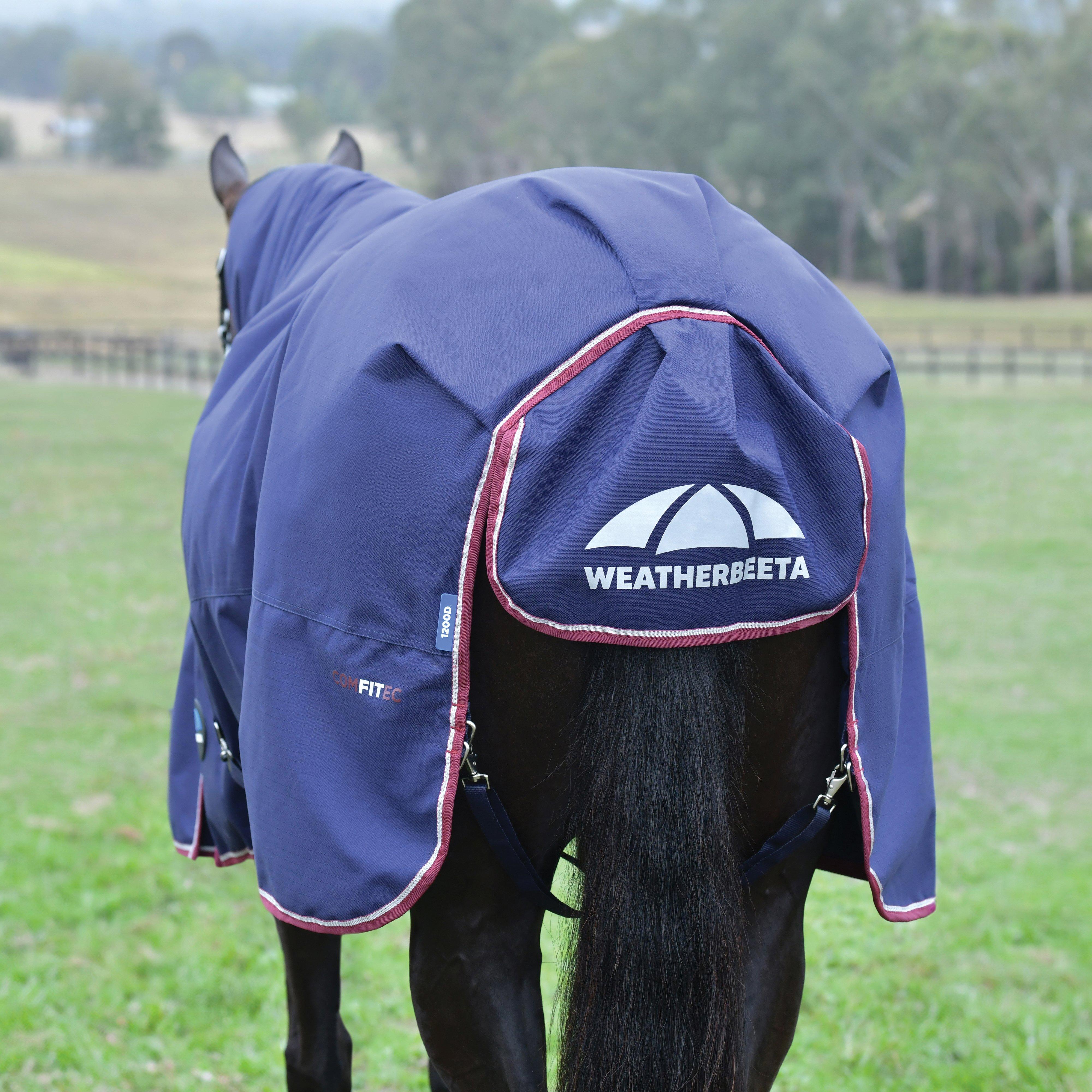 ComFiTec Essential 0G Standard Neck Turnout Rug Navy - Image 9