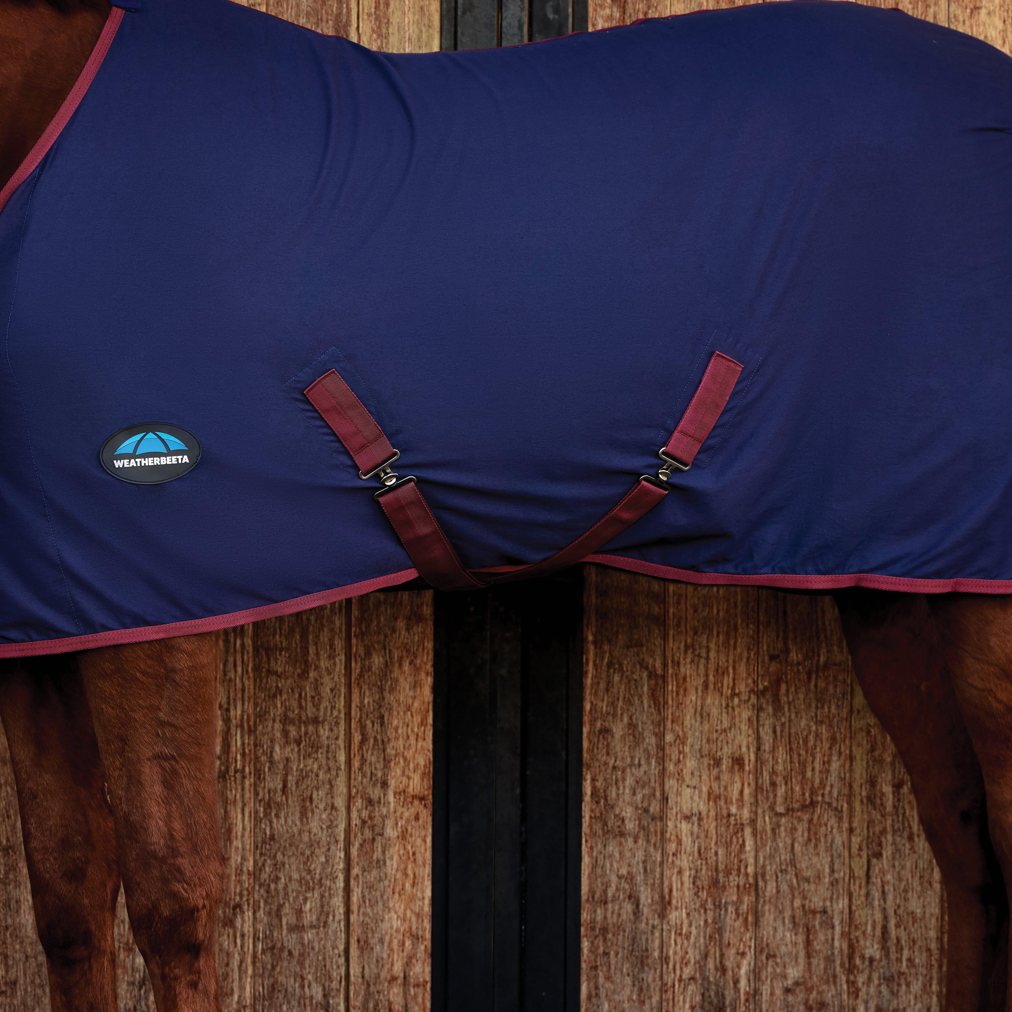 Cotton Sheet Standard Neck Navy/Burgundy - Image 2
