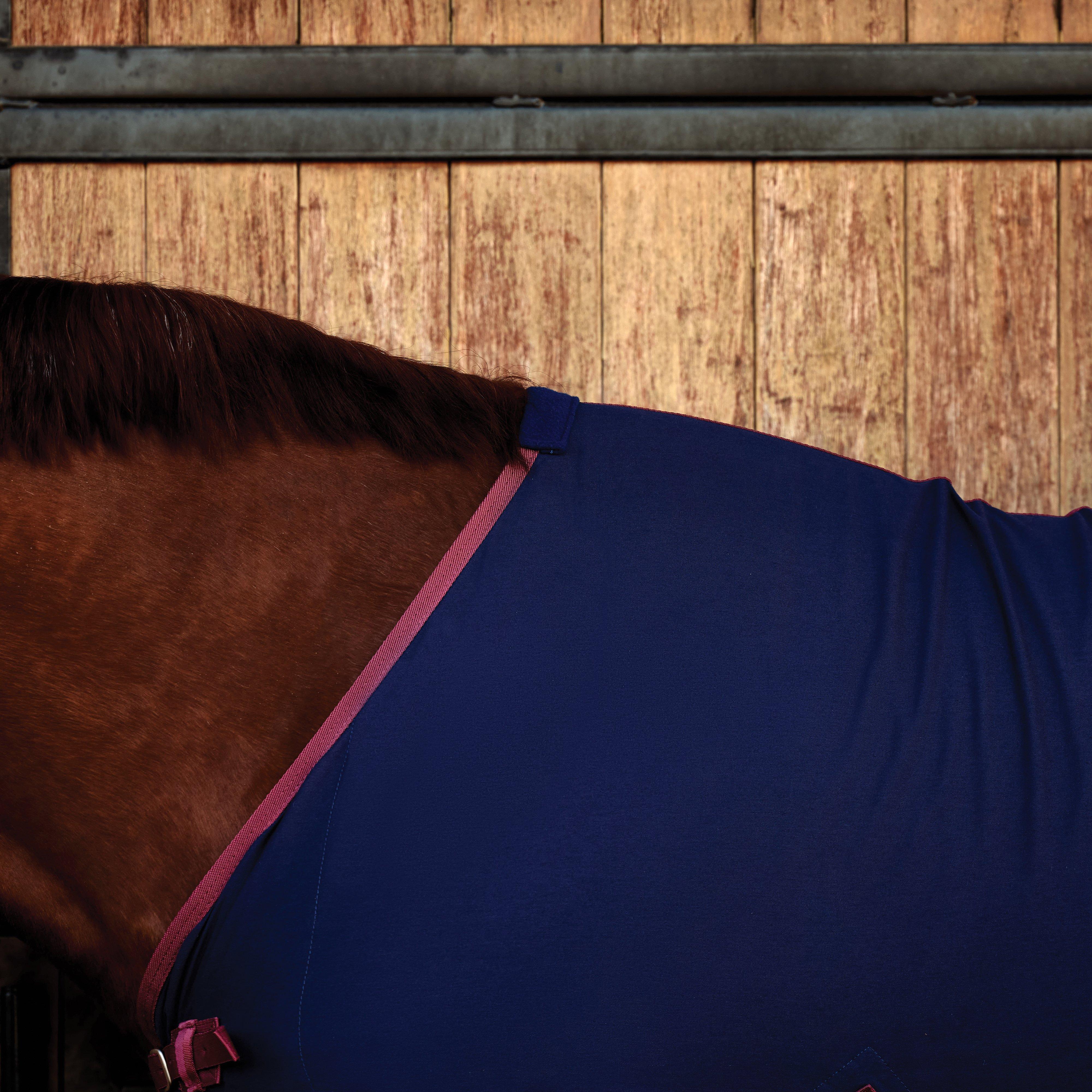 Cotton Sheet Standard Neck Navy/Burgundy - Image 4