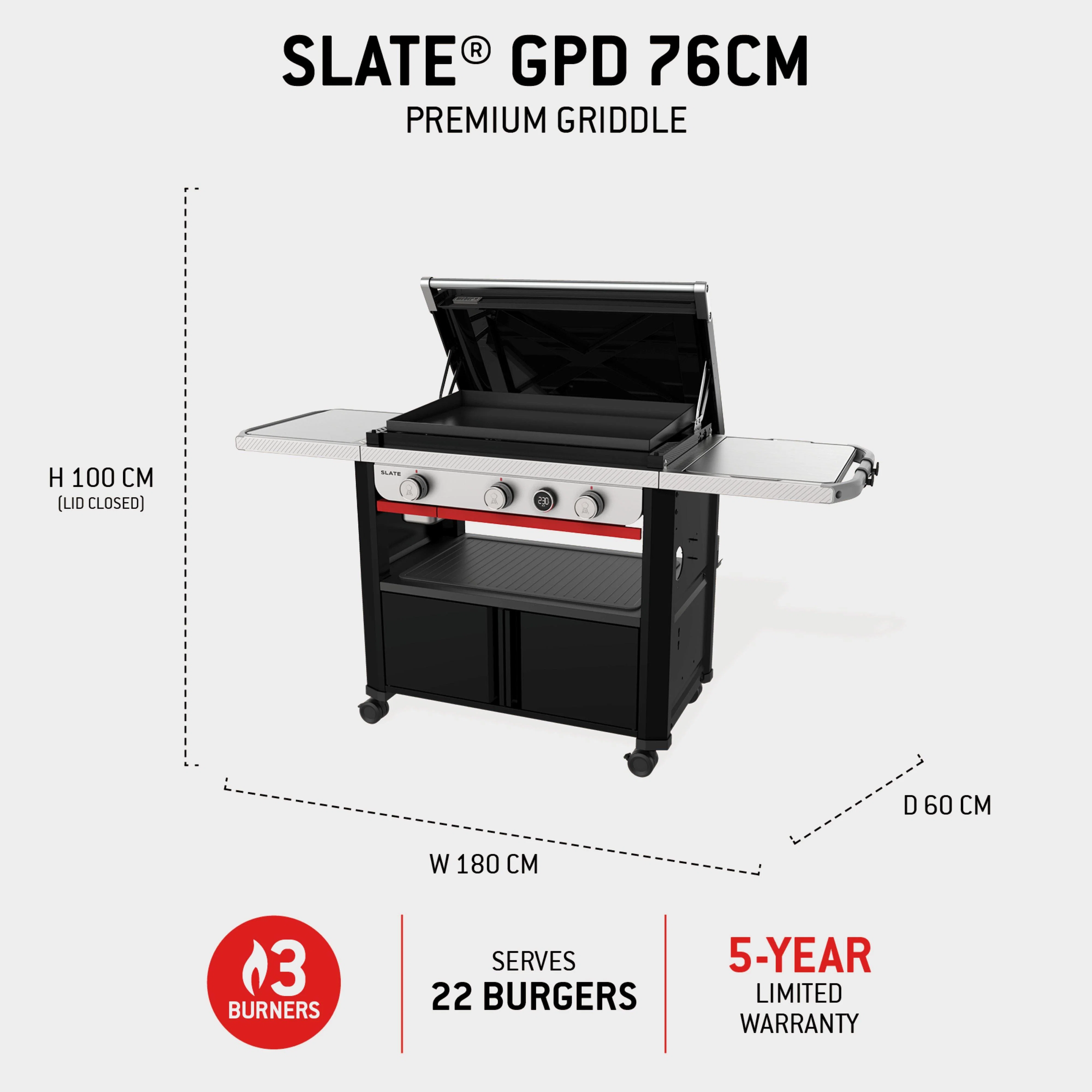 Slate GDP 76cm Premium Griddle - Image 2