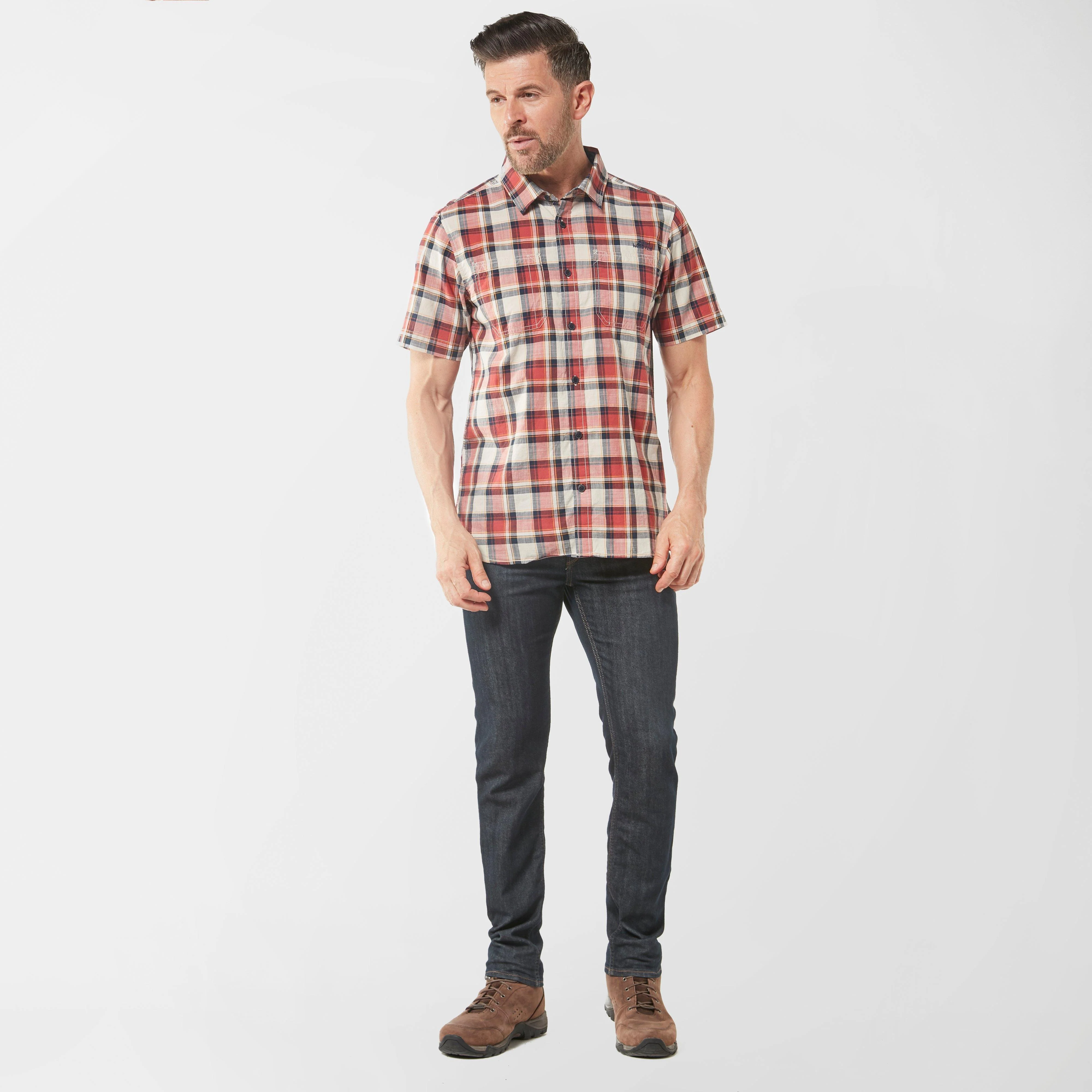 Men’s Clane Slub Check Short Sleeve Shirt - Image 3