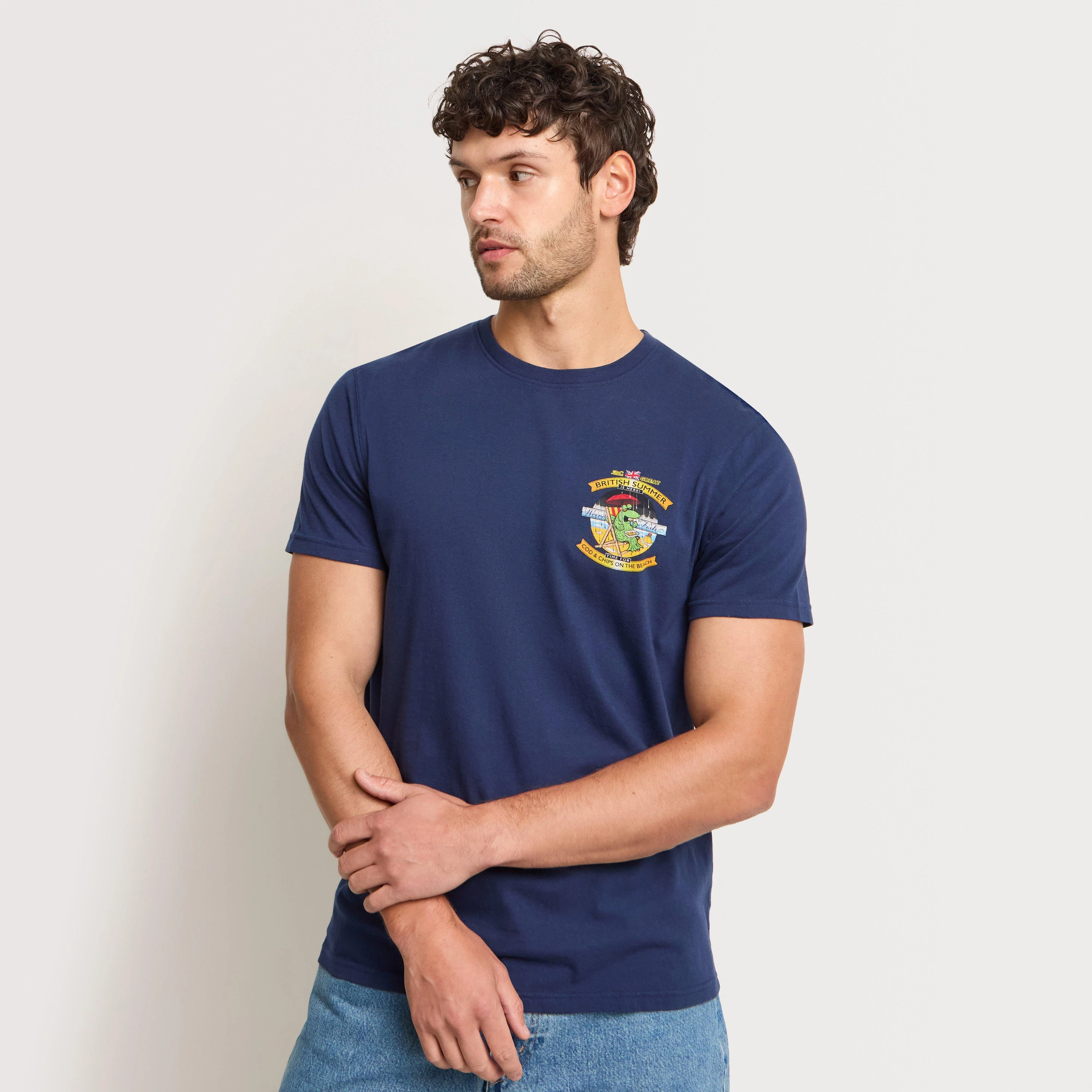 Men's Cod and Chips Back Print Artist T-Shirt - Image 2