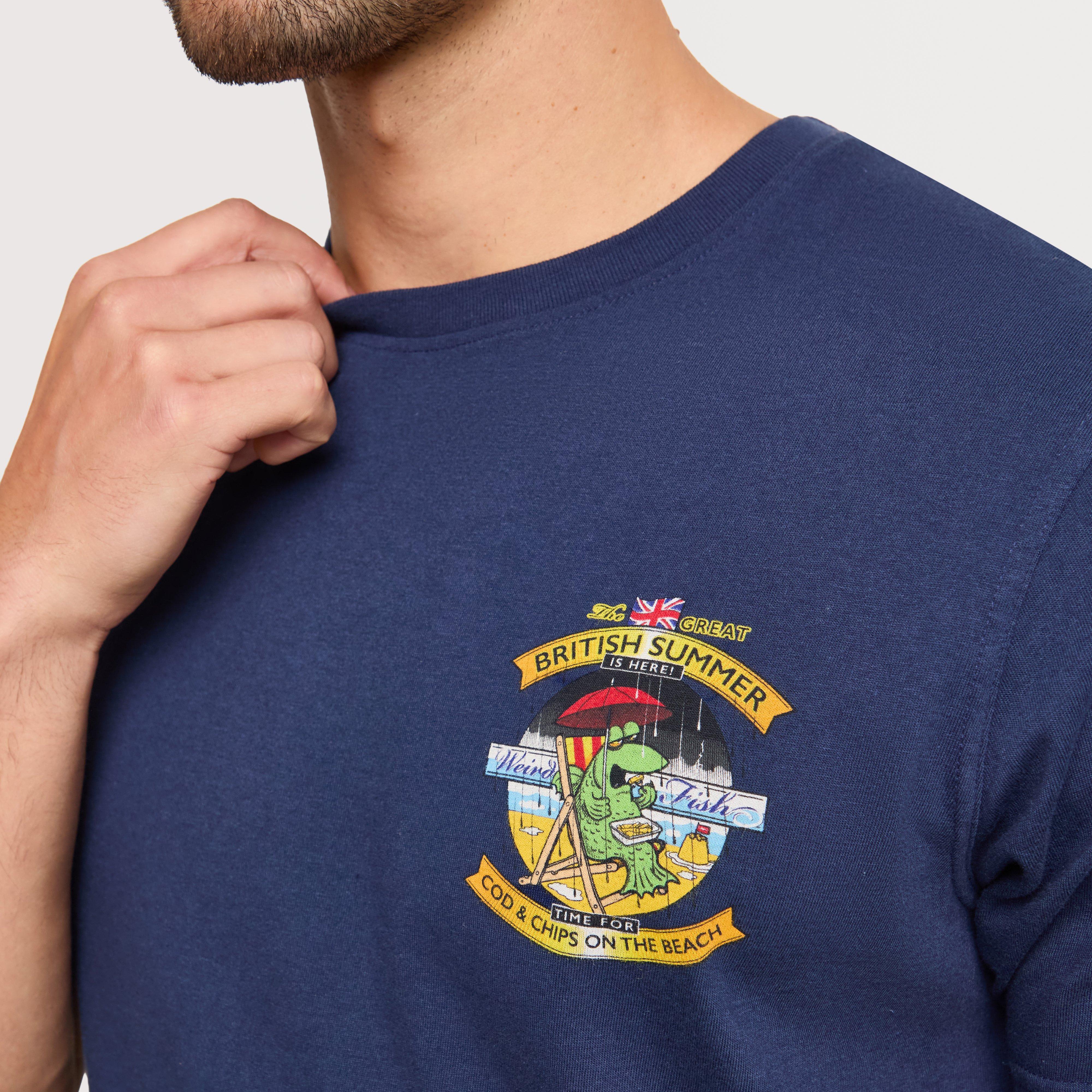 Men's Cod and Chips Back Print Artist T-Shirt - Image 4