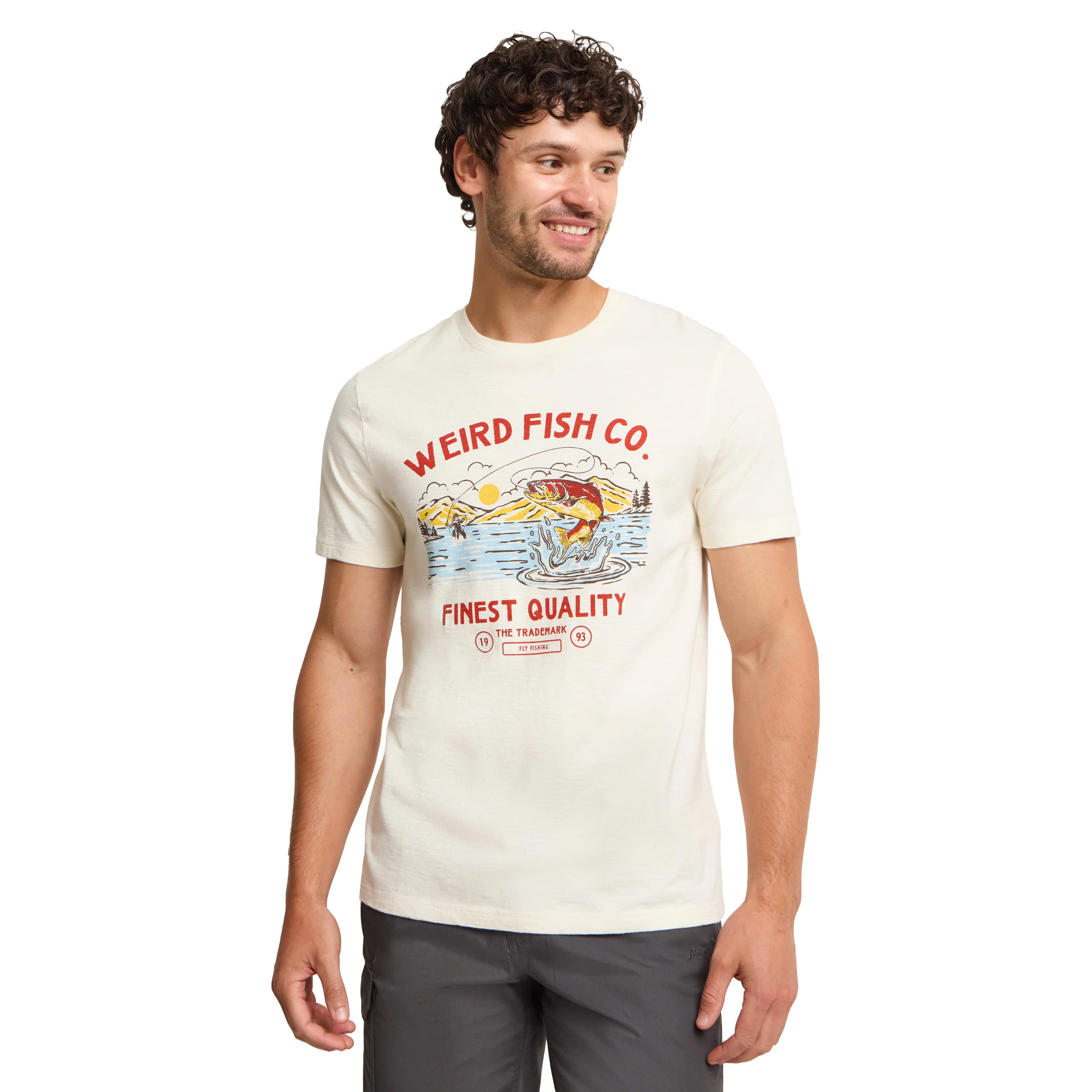 Men's Fish Out Of Water Front Print Graphic T-Shirt - Image 5