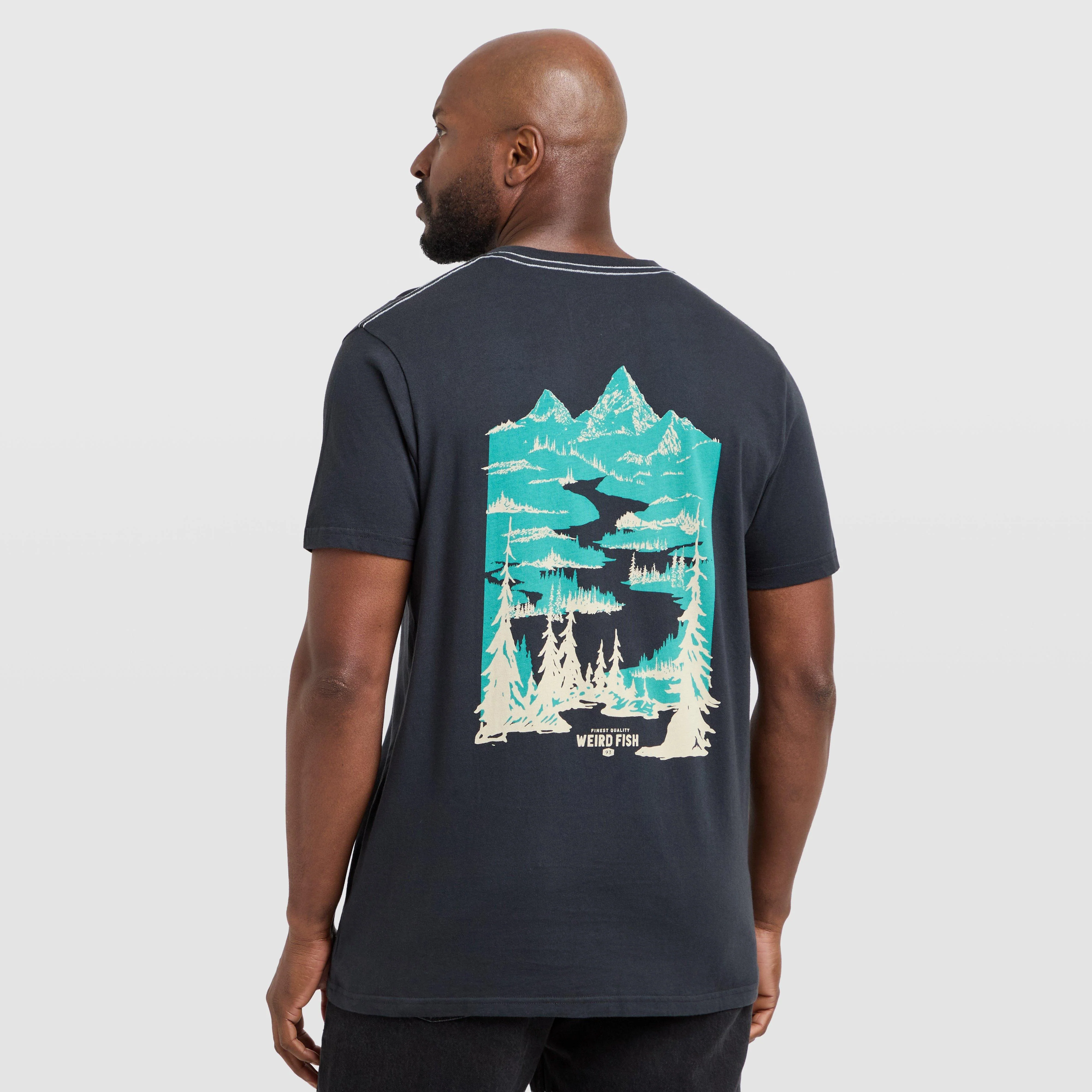 Men's Mountain Valley Back Print Graphic T-shirt - Image 2