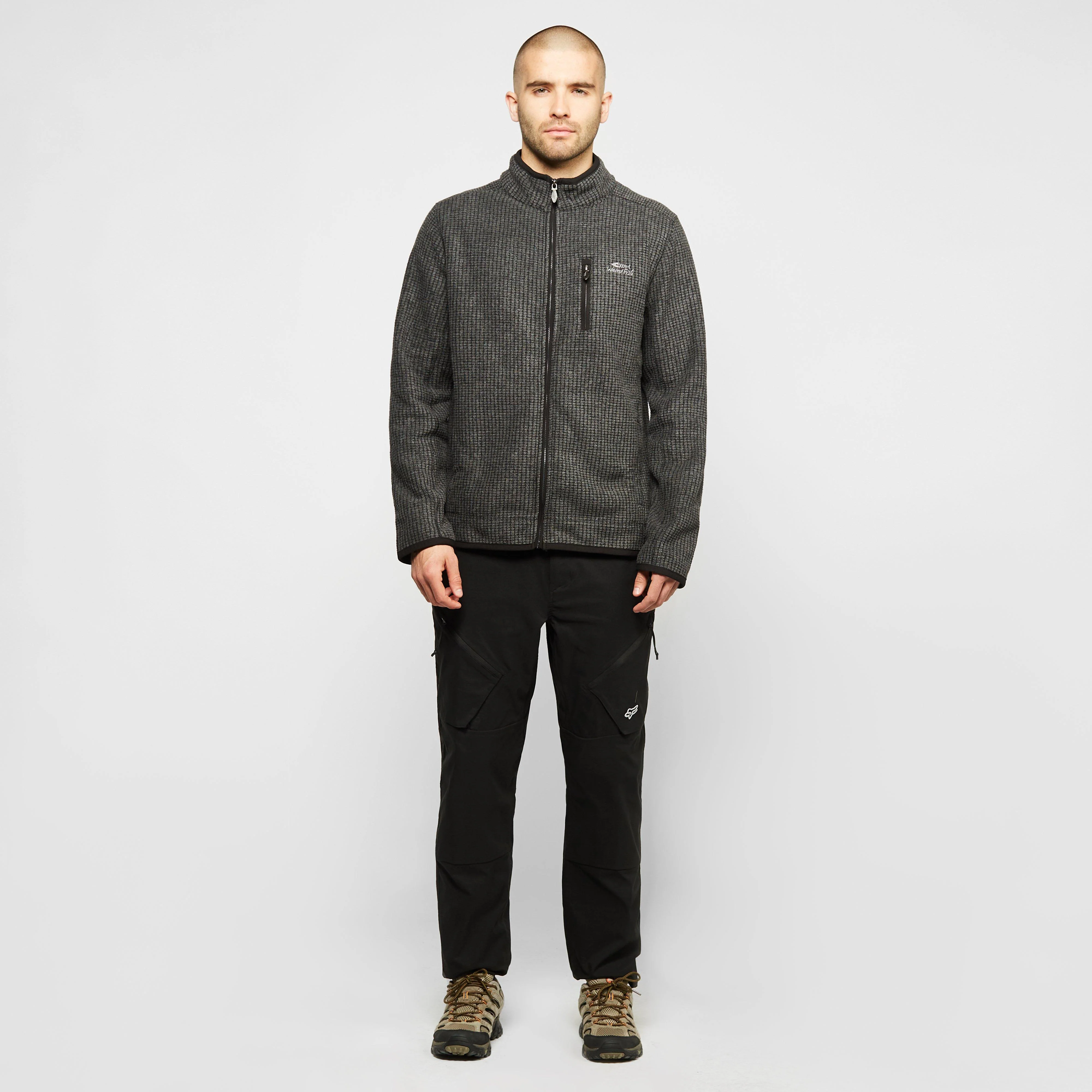 Men’s Rossten Recycled Full Zip Grid Fleece - Image 3