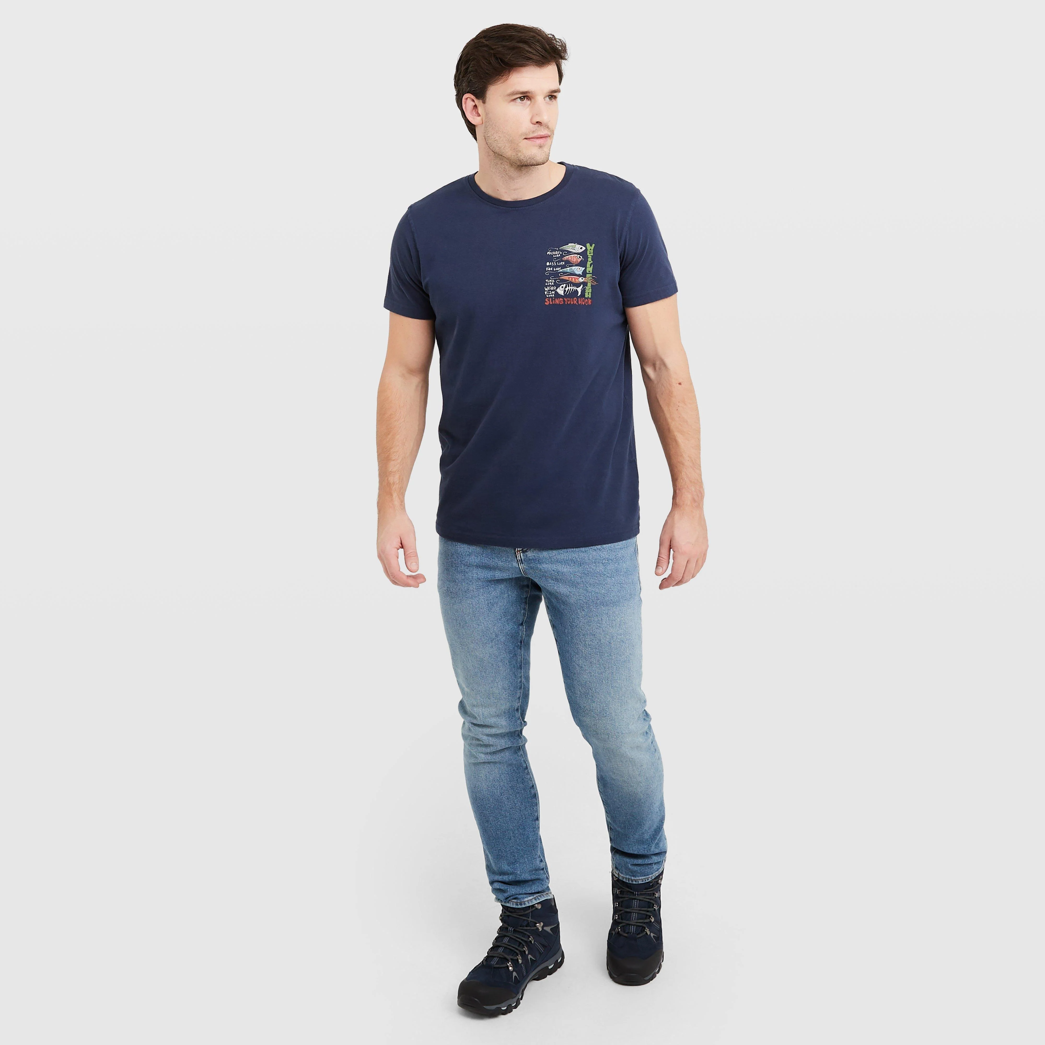 Men's Sling Your Hook Back Print Artist T-Shirt - Image 3