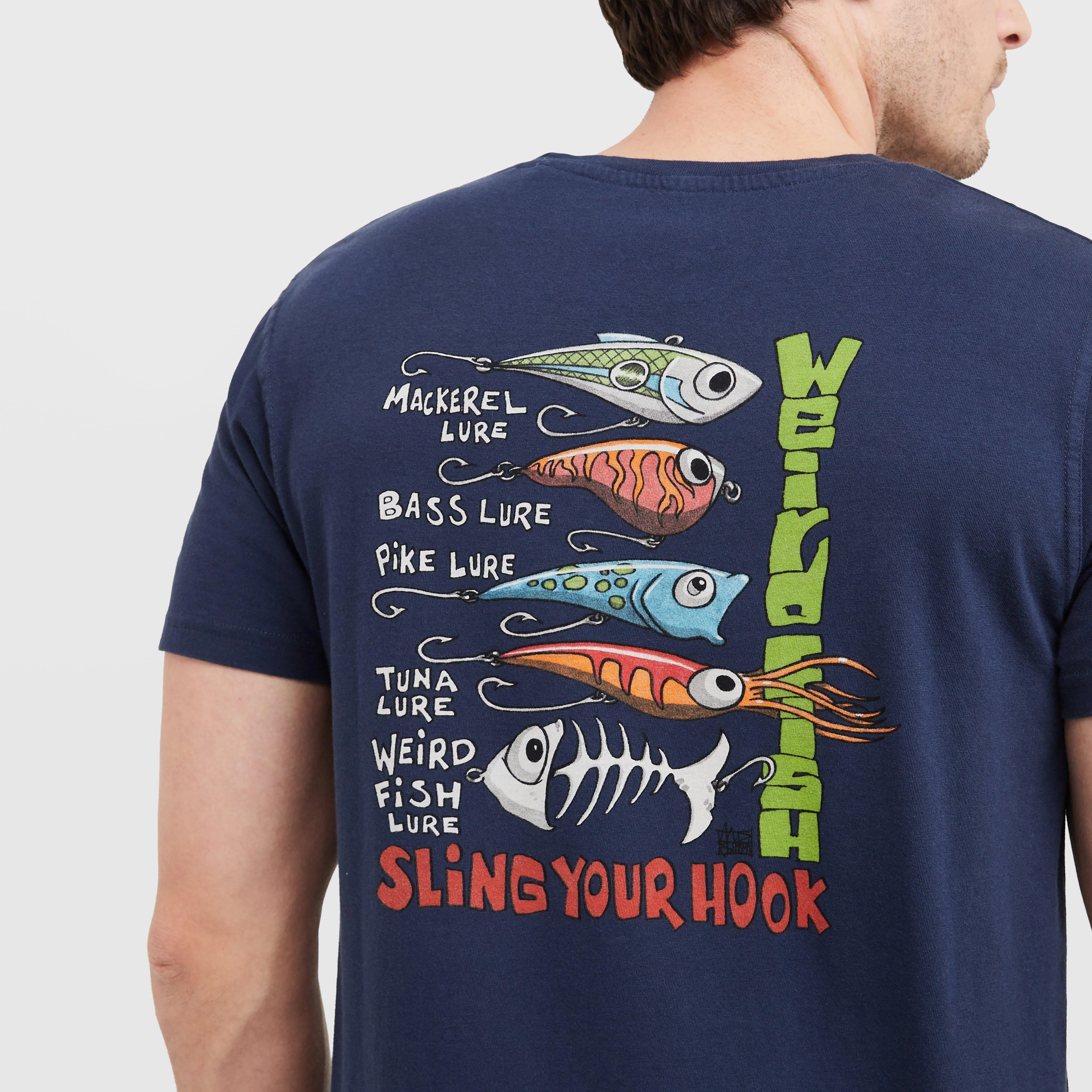 Men's Sling Your Hook Back Print Artist T-Shirt - Image 6
