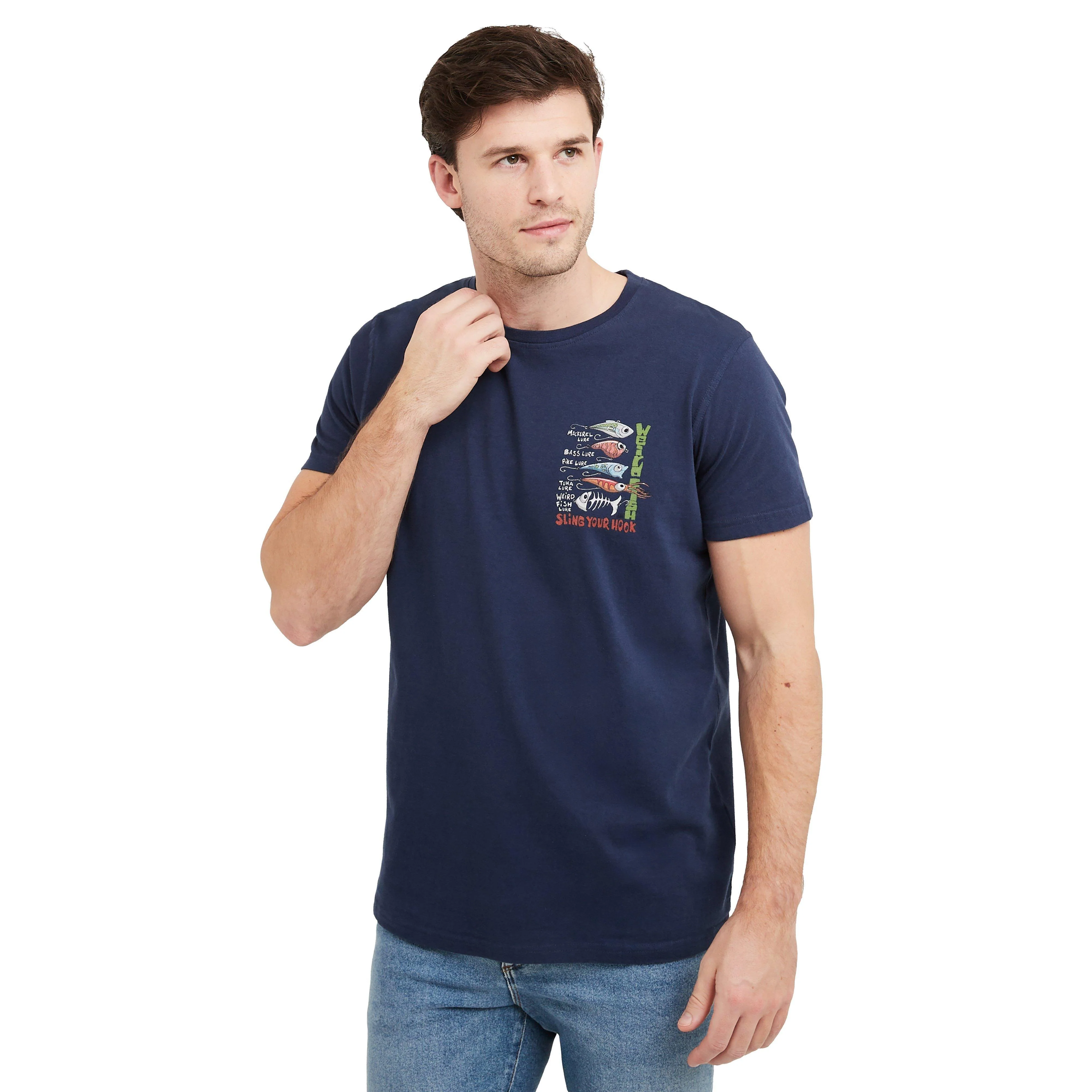 Men's Sling Your Hook Back Print Artist T-Shirt - Image 8
