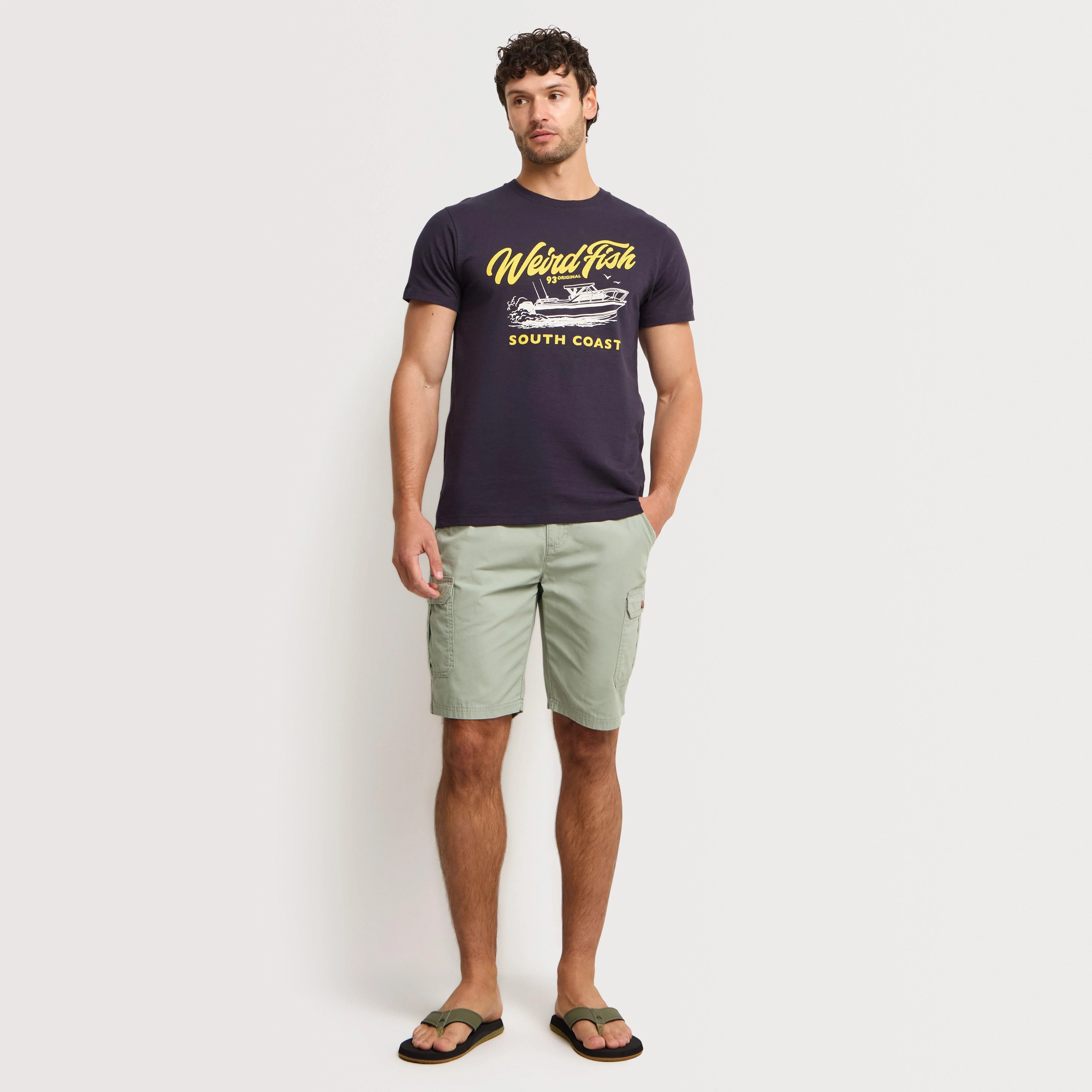 Men's South Coast Front Print Graphic T-Shirt - Image 2