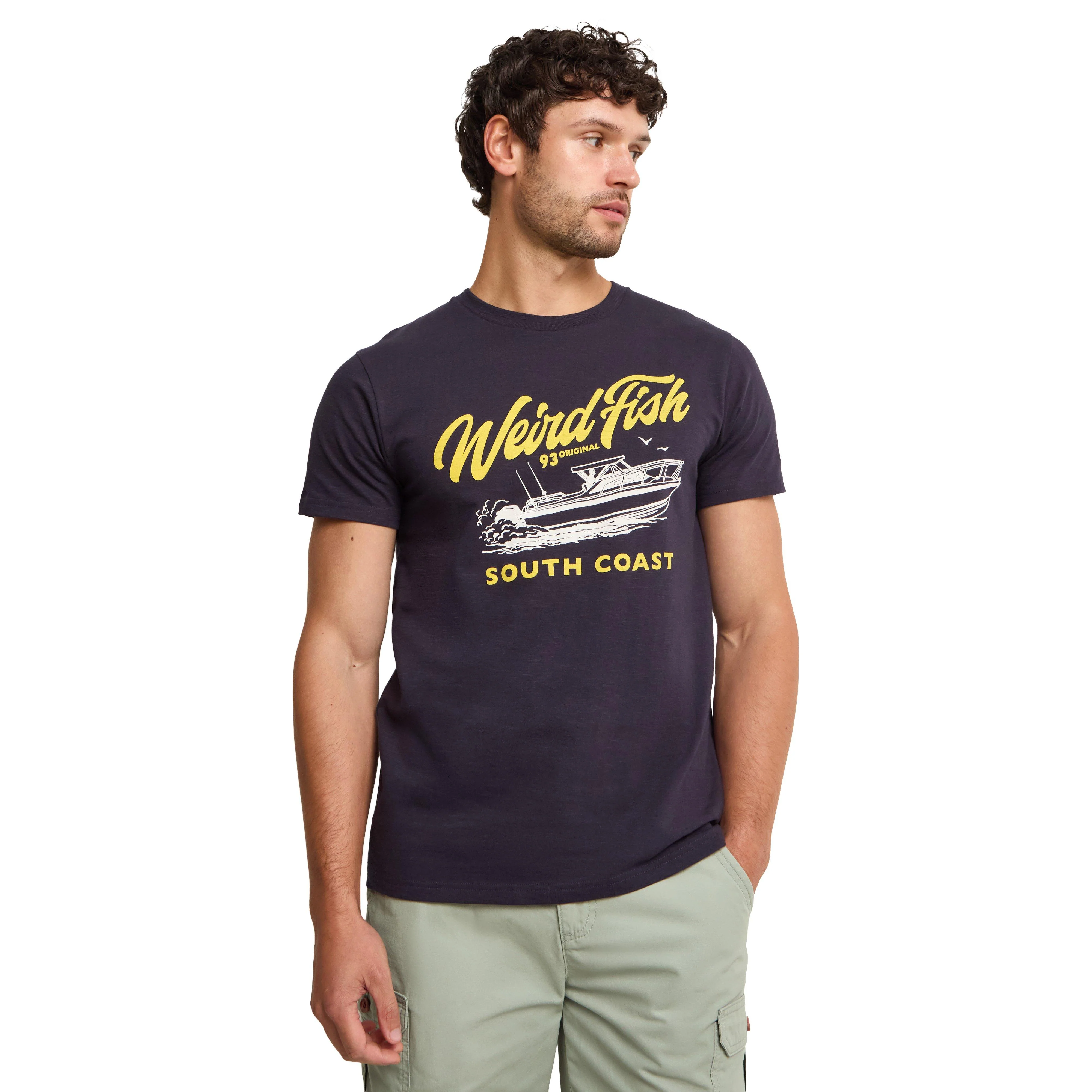 Men's South Coast Front Print Graphic T-Shirt - Image 5