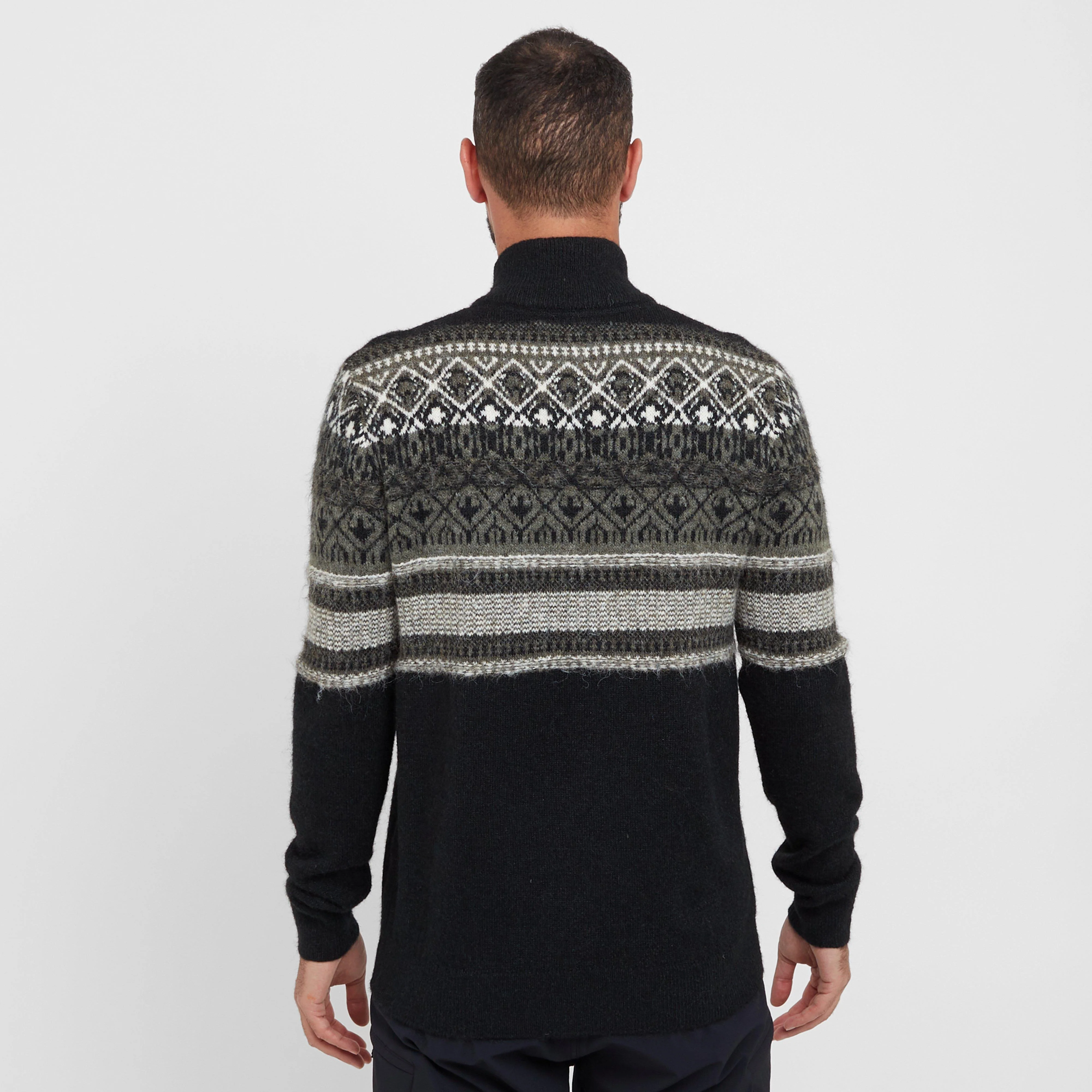 Men’s Yarmouth Fair Isle Half Zip Sweater - Image 2