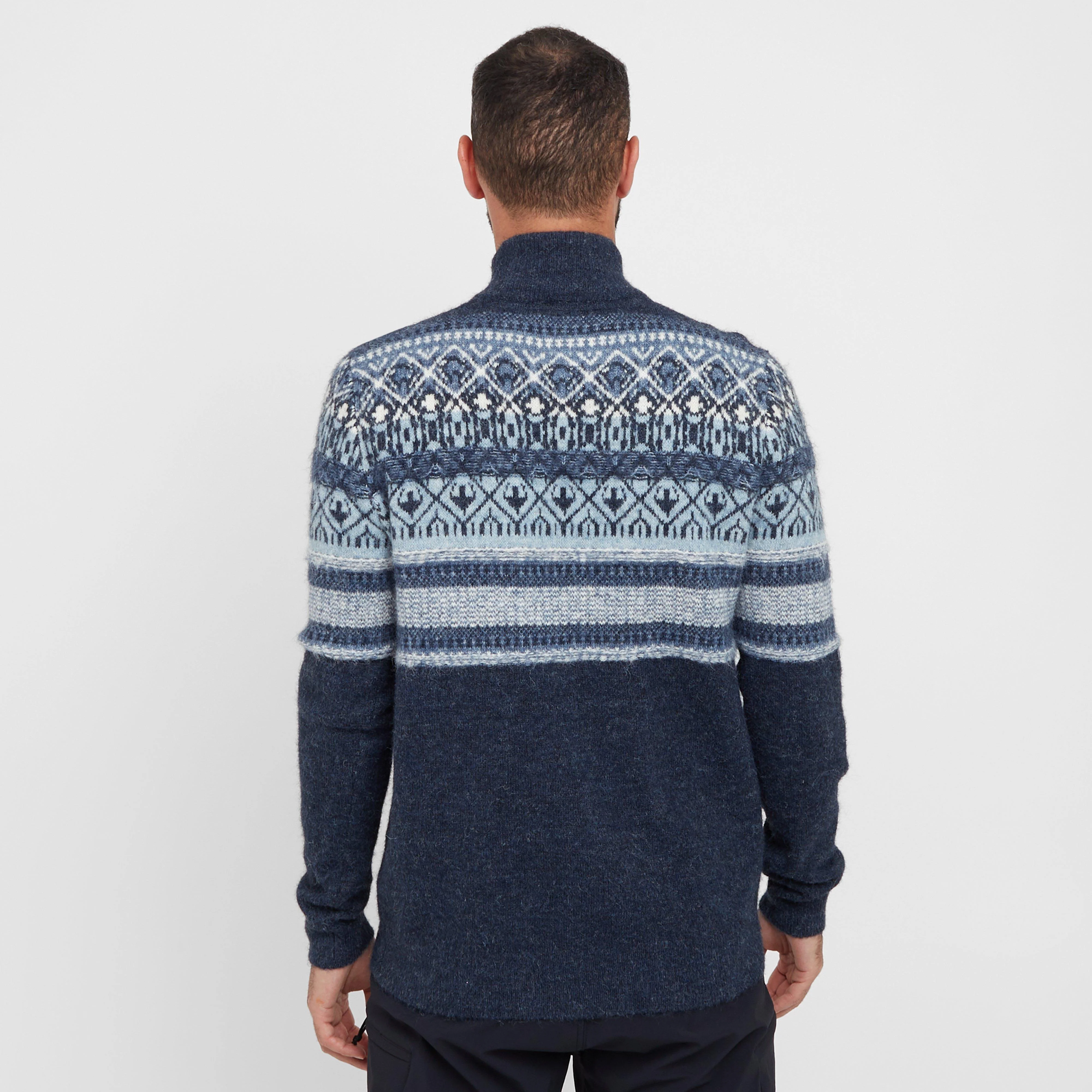 Men’s Yarmouth Fair Isle Half Zip Sweater - Image 2