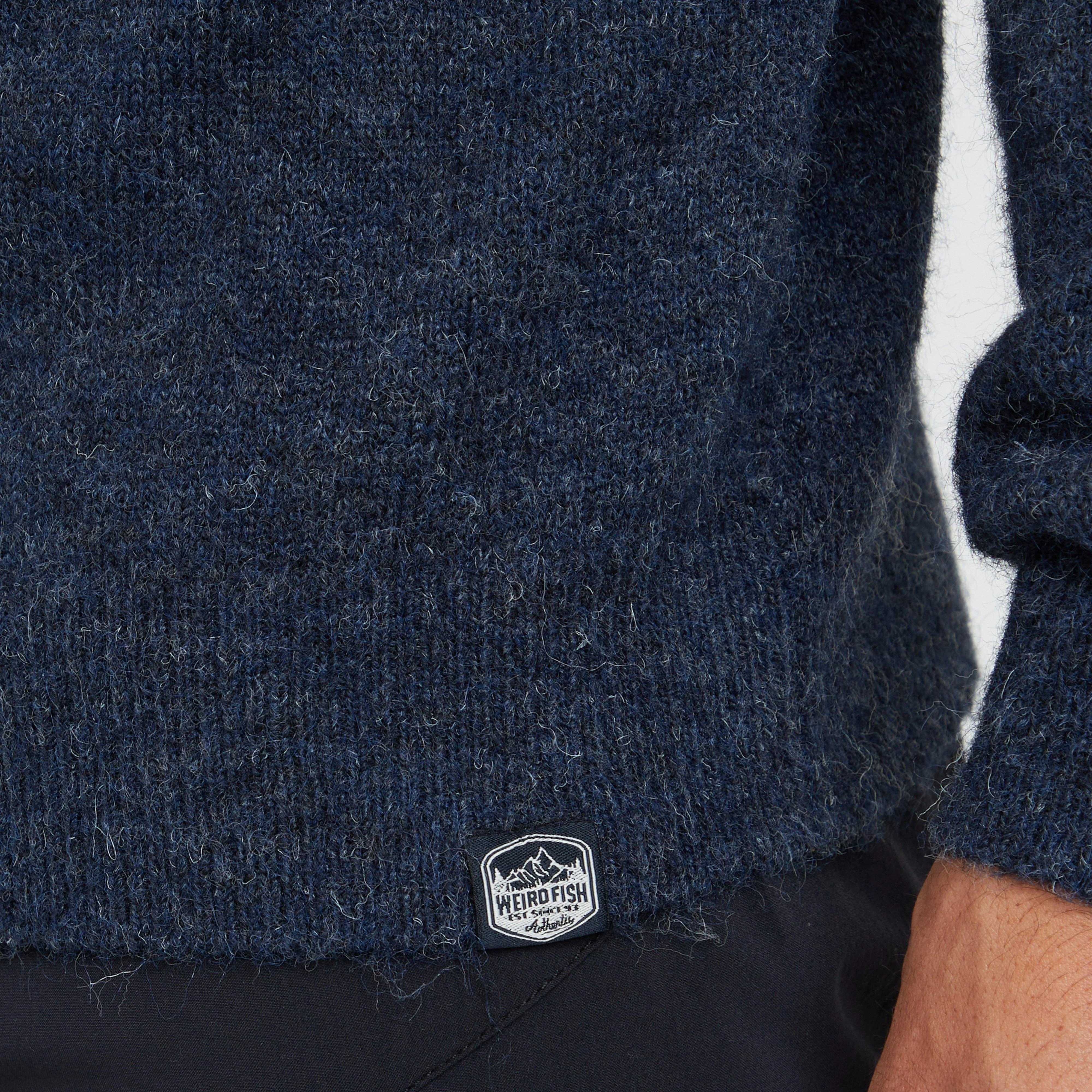Men’s Yarmouth Fair Isle Half Zip Sweater - Image 4