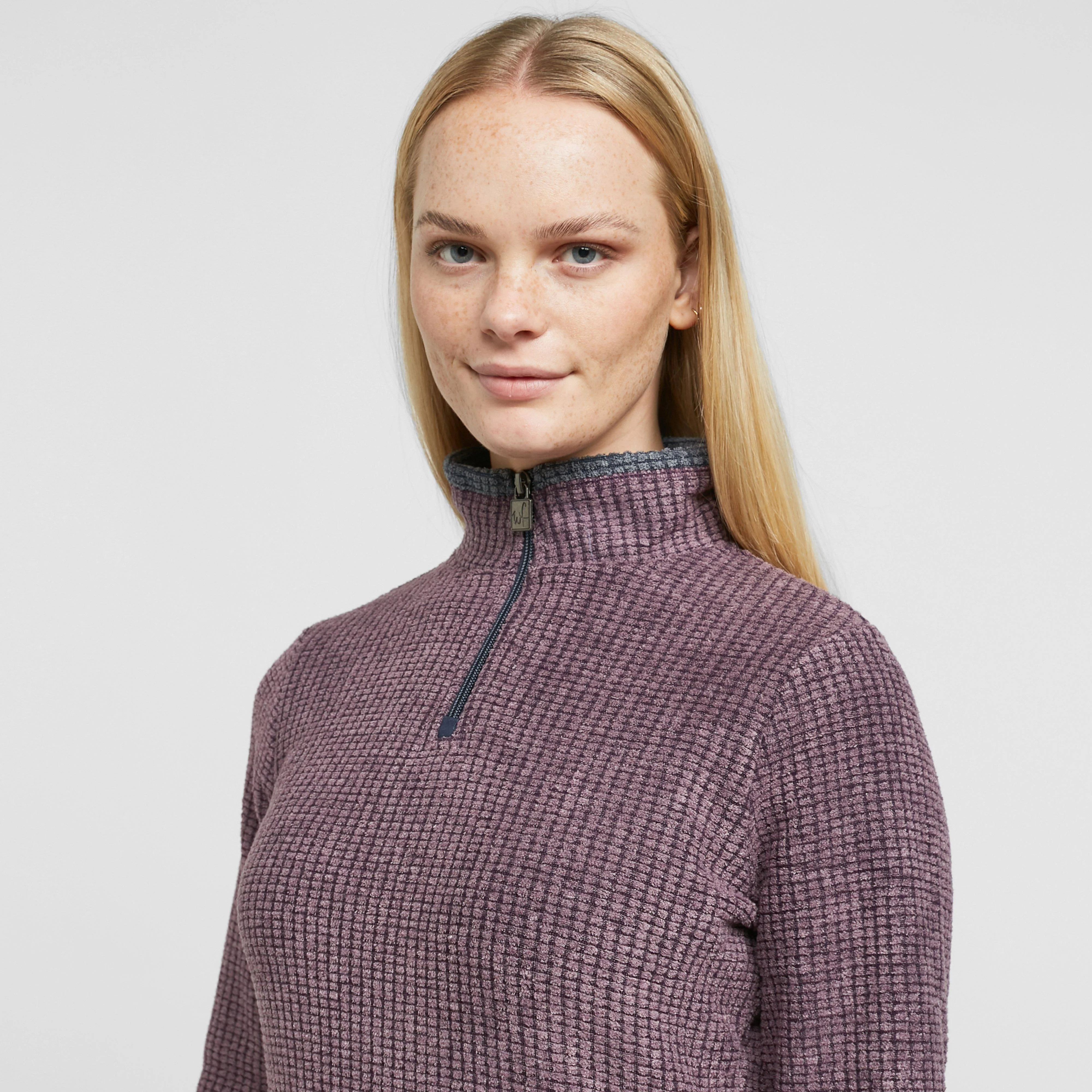 Women's Lynda Grid Half Zip Grid Fleece - Image 4