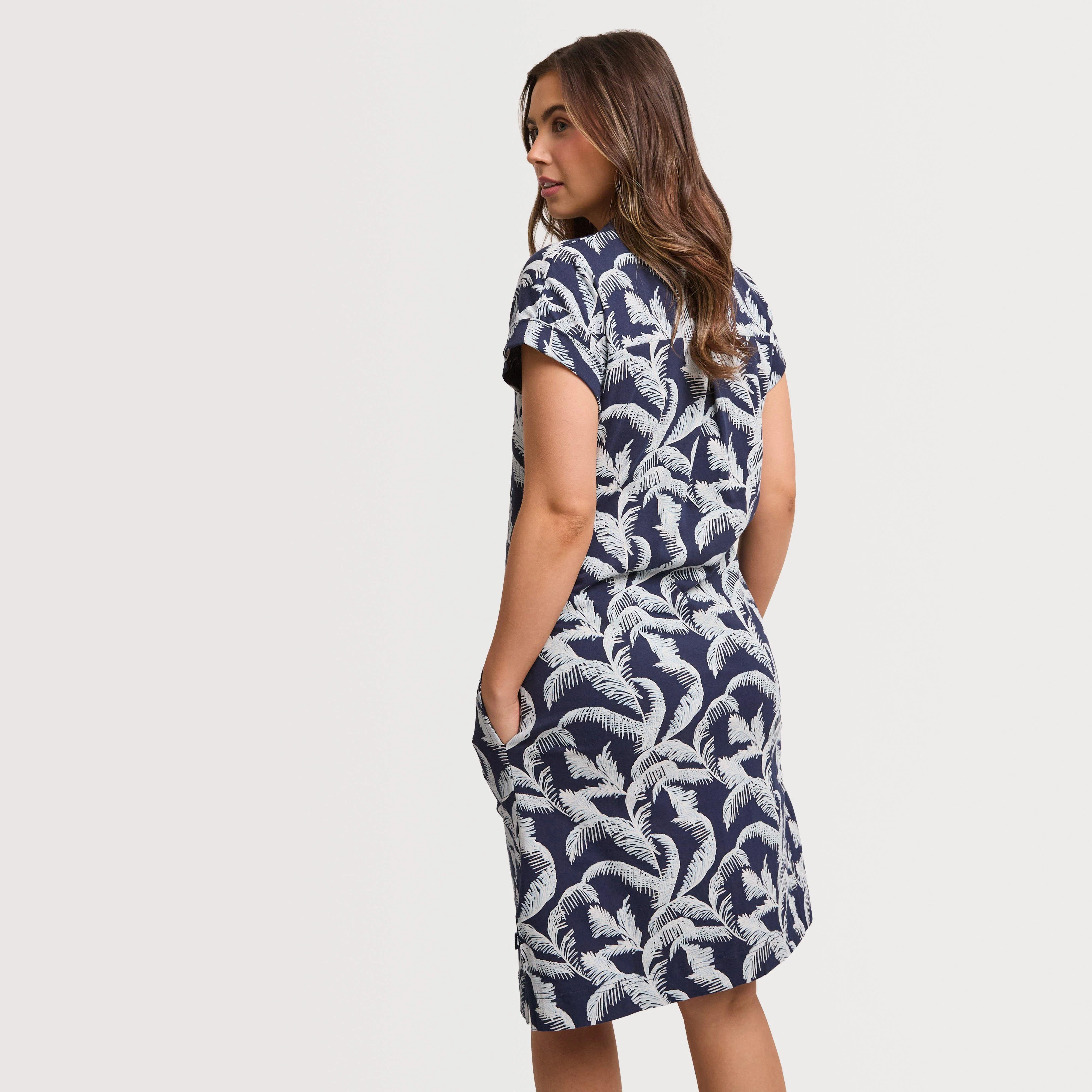 Women's Suffolks Cotton Printed Jersey Dress - Image 4