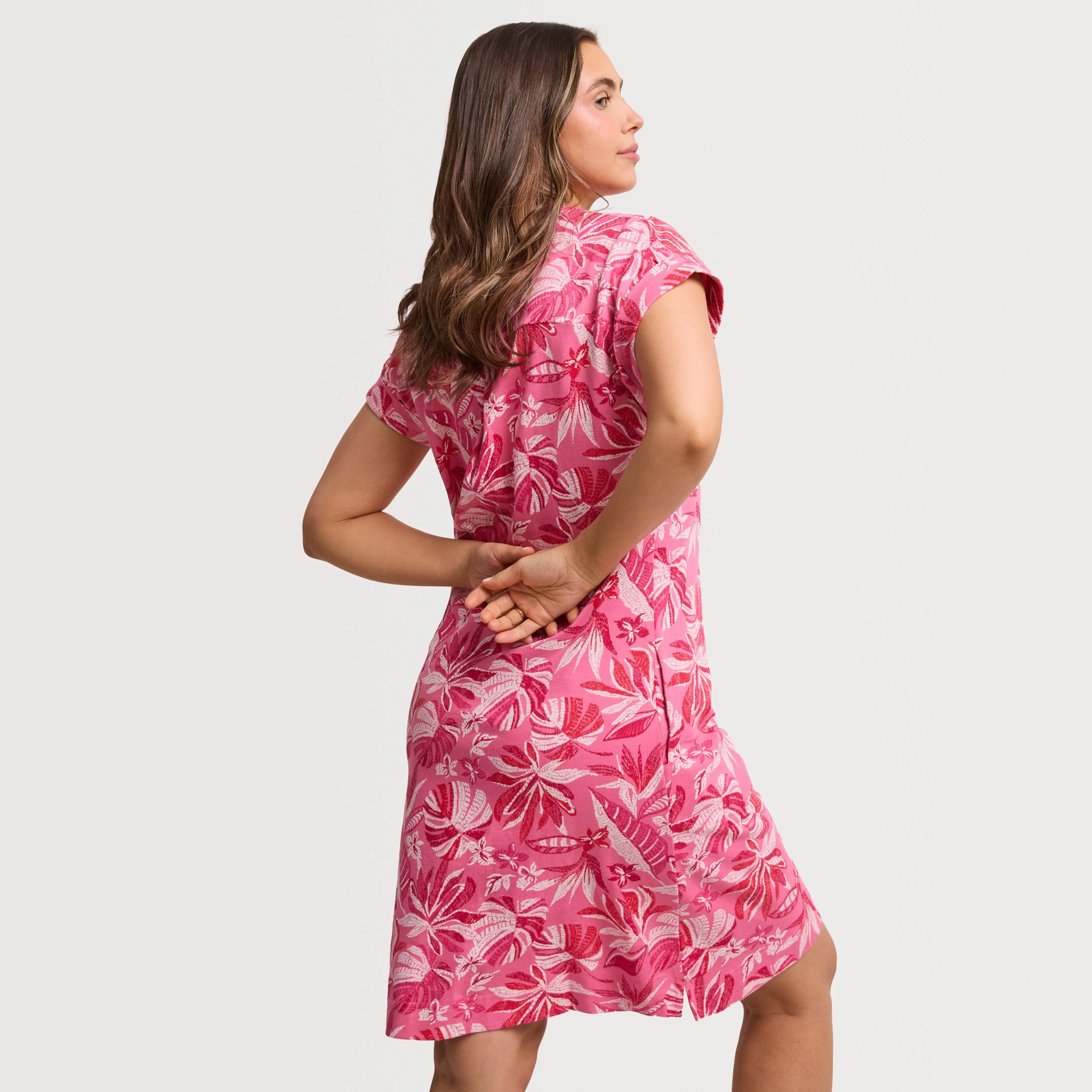 Women's Suffolks Cotton Printed Jersey Dress - Image 4