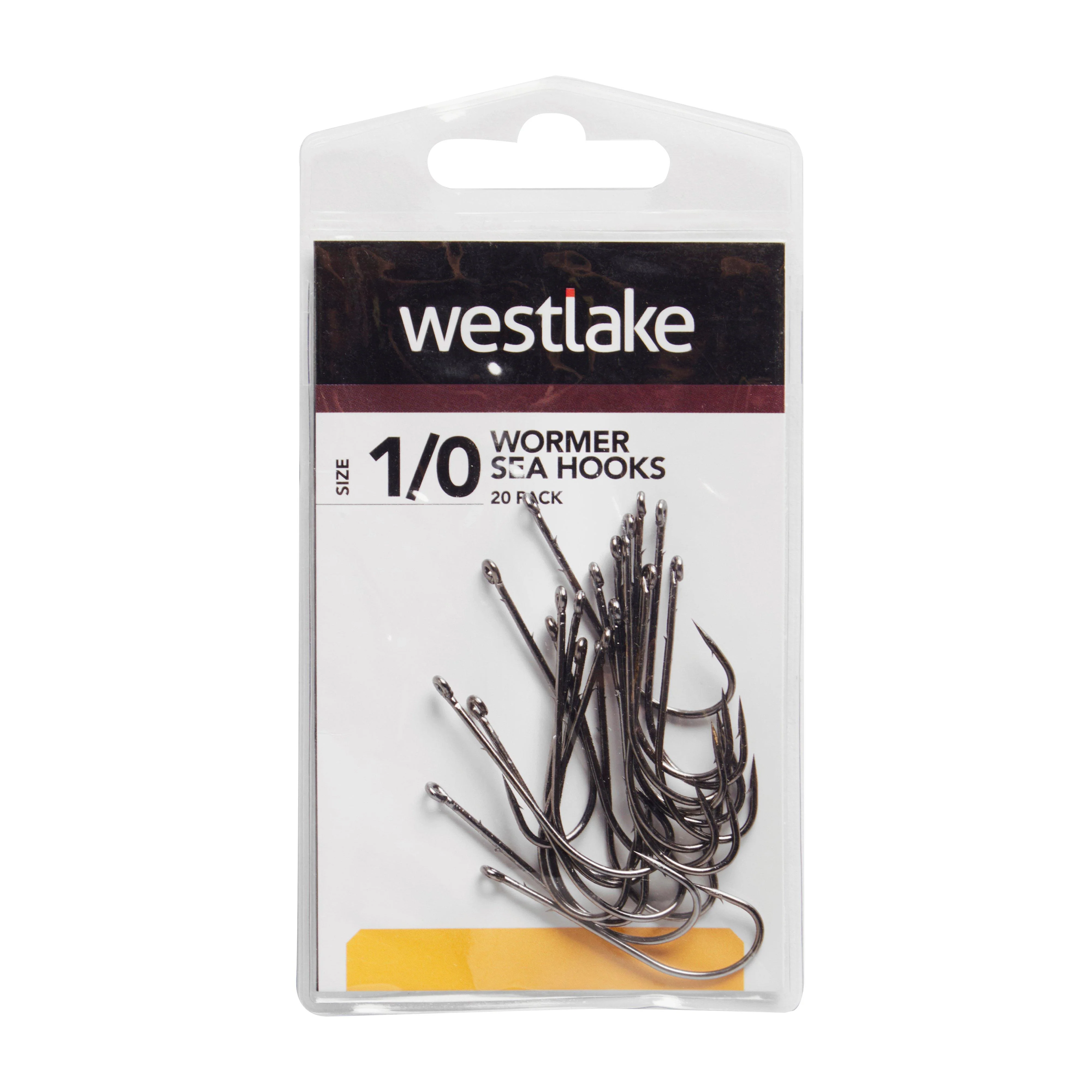 20Pk Worm Hooks Sz 1/0 - Image 2