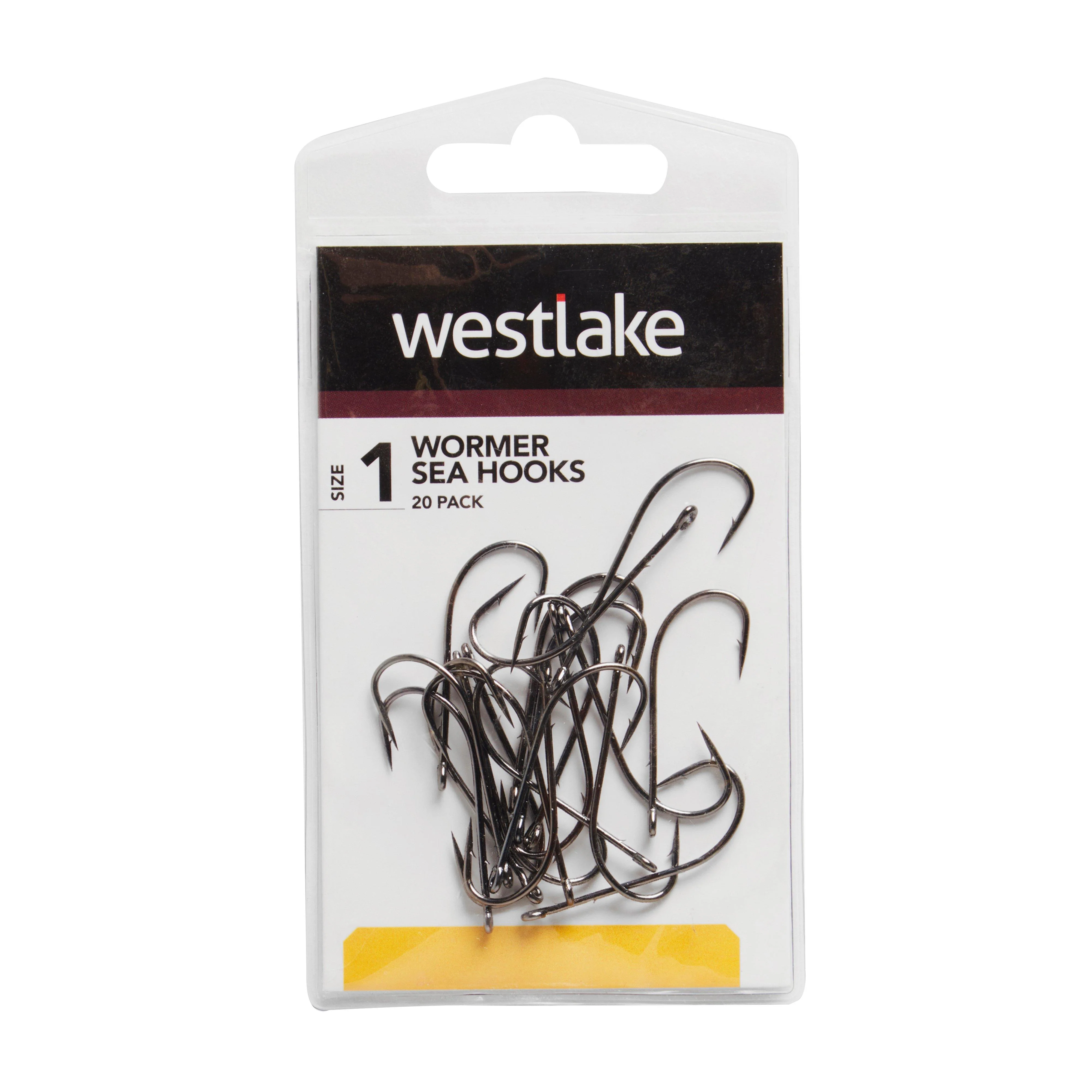 20Pk Worm Hooks Sz 1 - Image 2
