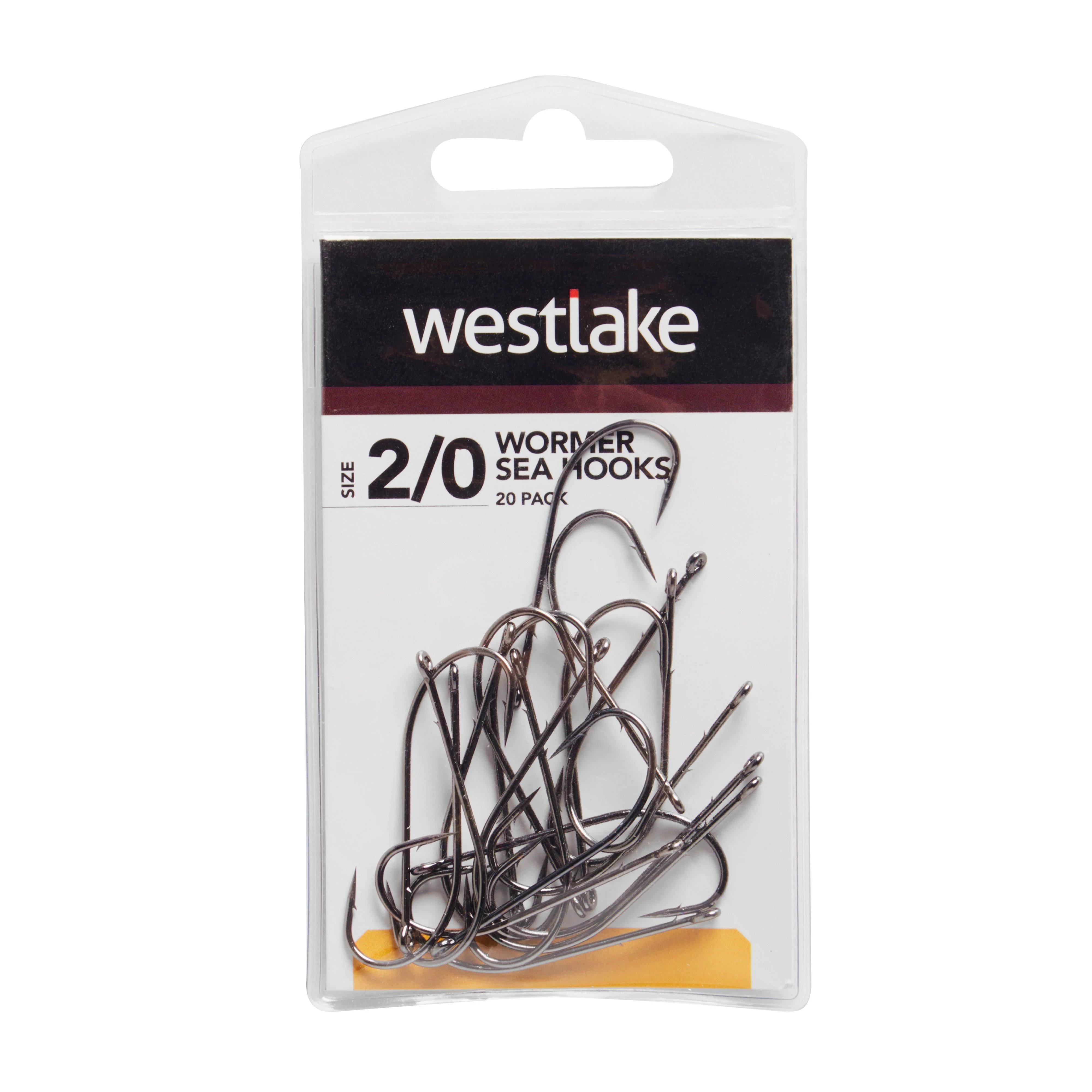 20Pk Worm Hooks Sz 2/0 - Image 2