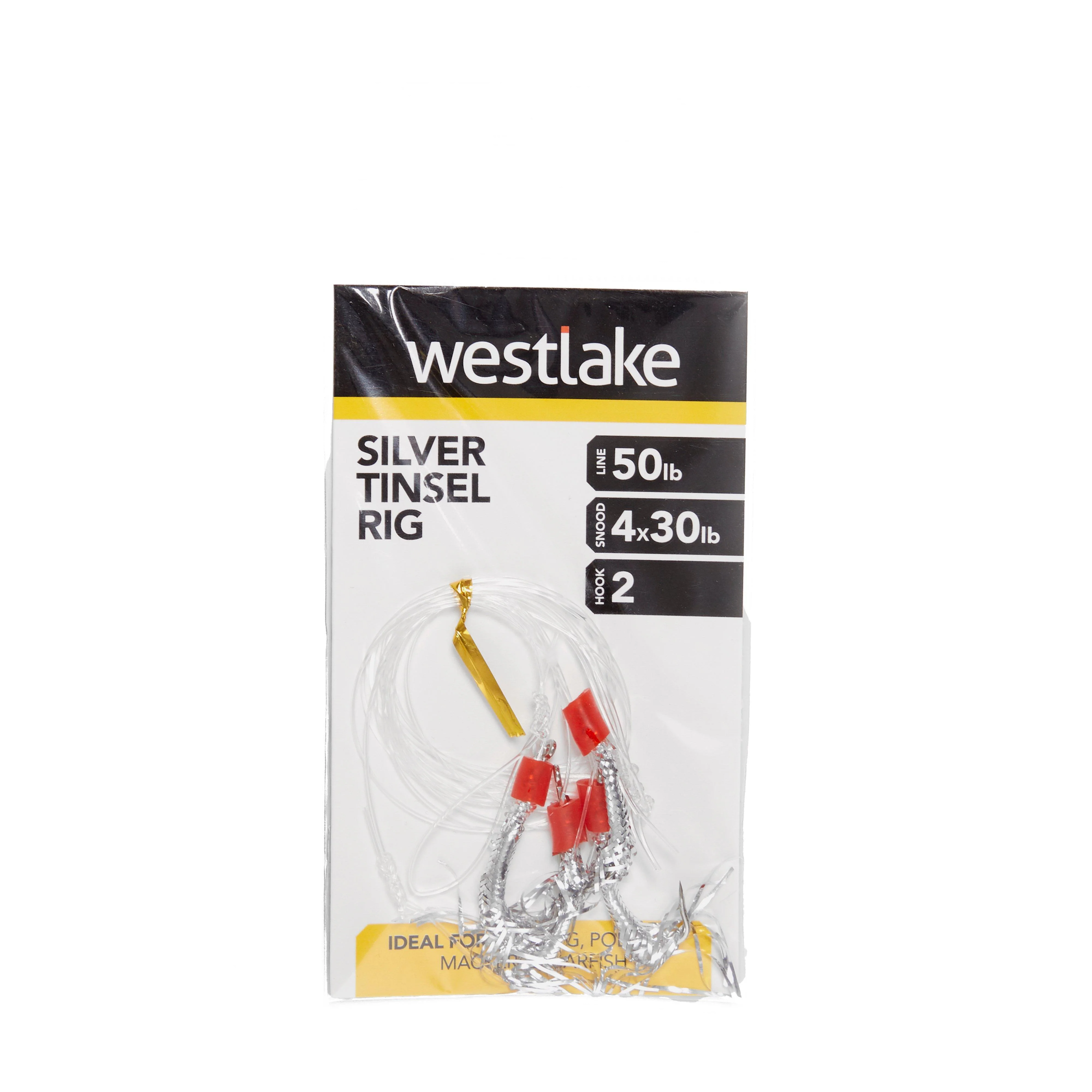 4 Hook Silver Tinsel Rig 2/0 - Image 2
