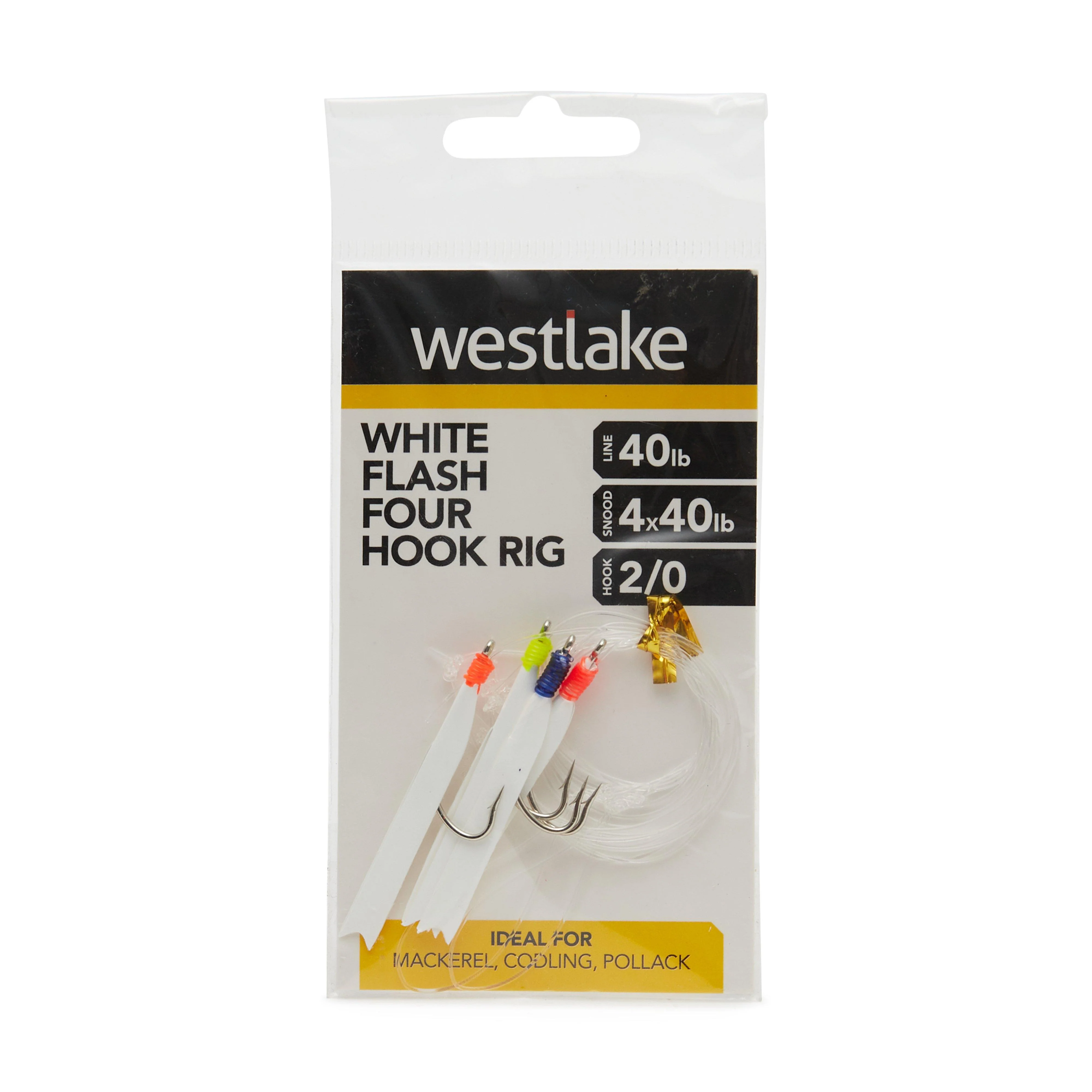 4 Hook White Flash Rig 2/0 - Image 4