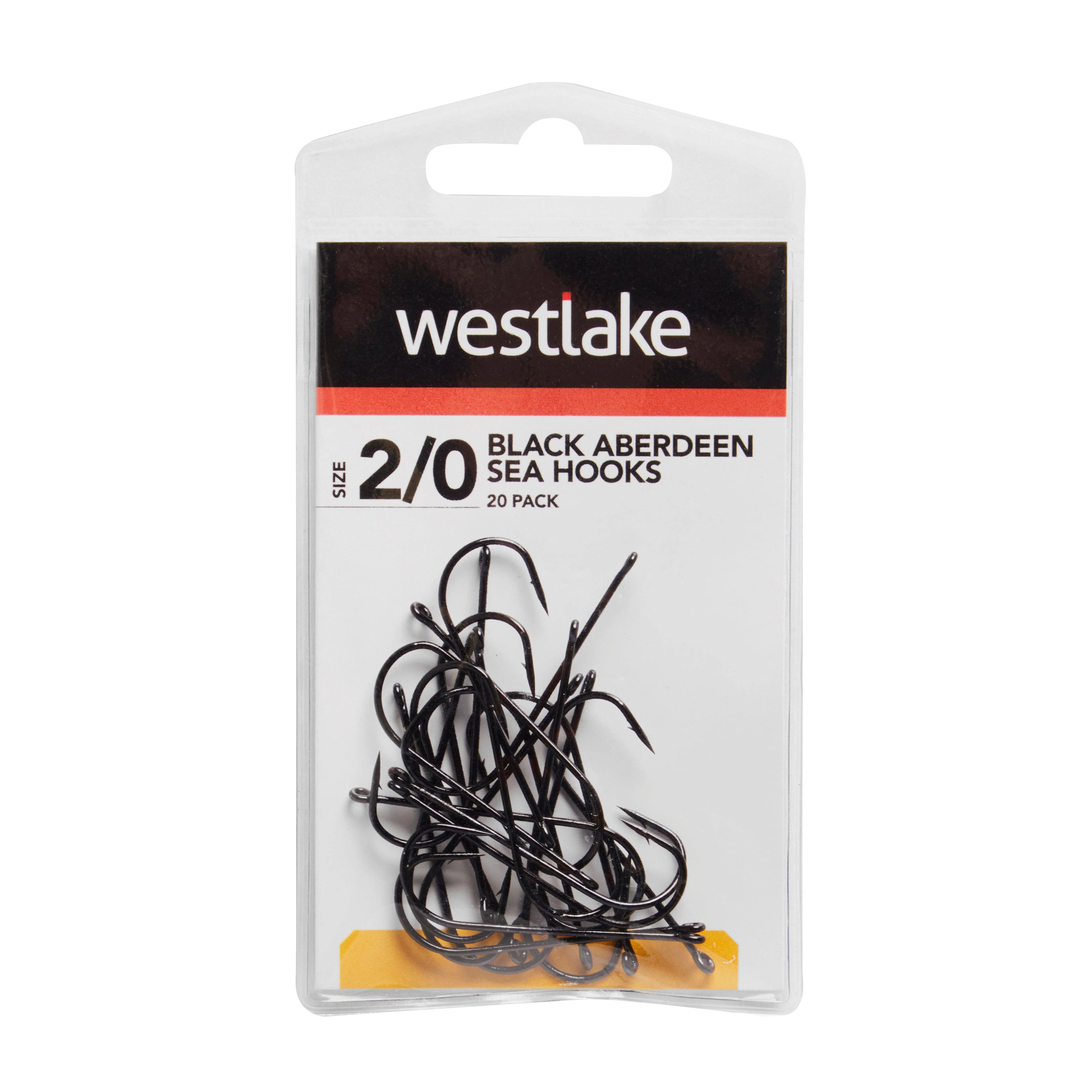 Black Aberdeen Sea Hooks (Size 2/0) - Image 2