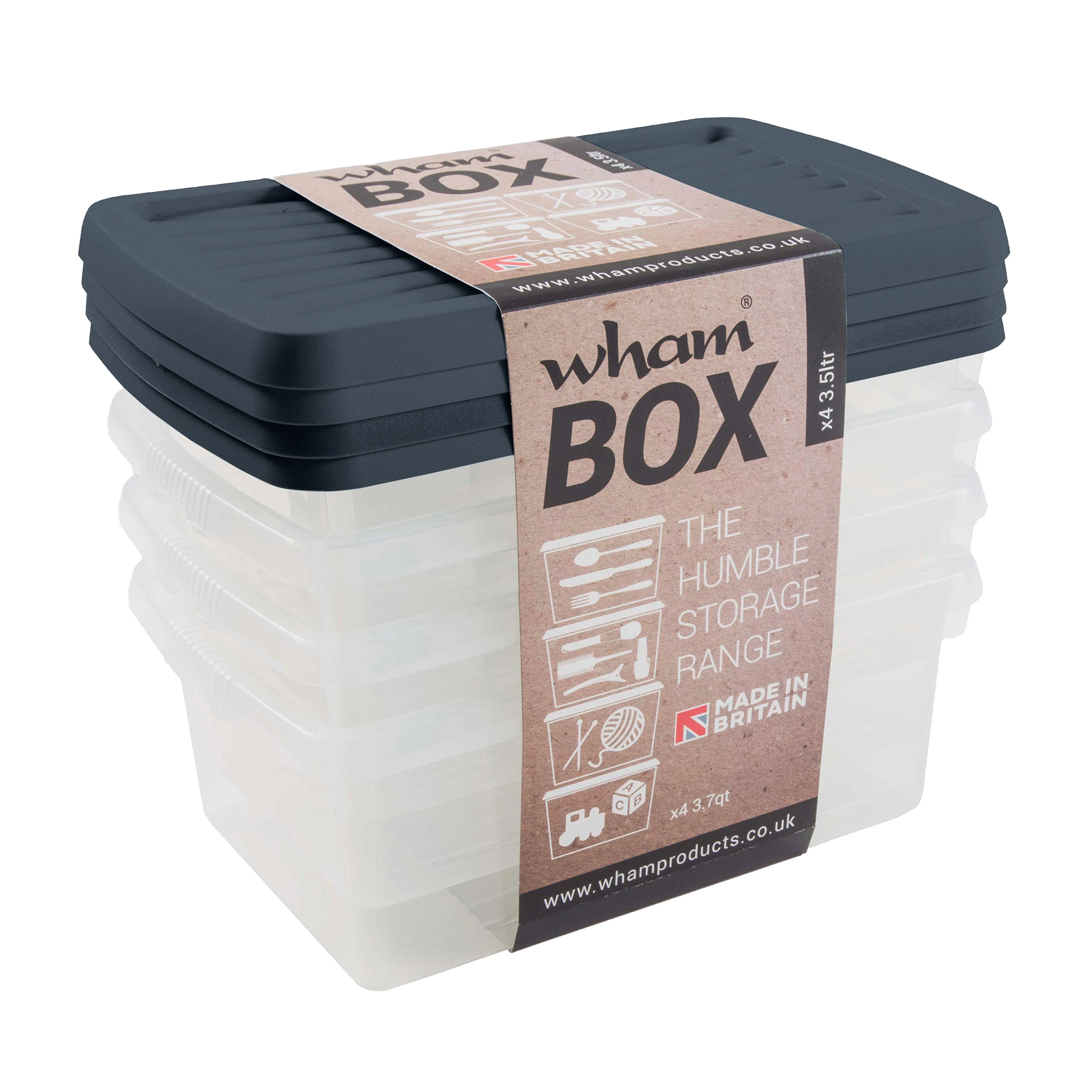 3.5L Storage Boxes 4 Pack - Image 5