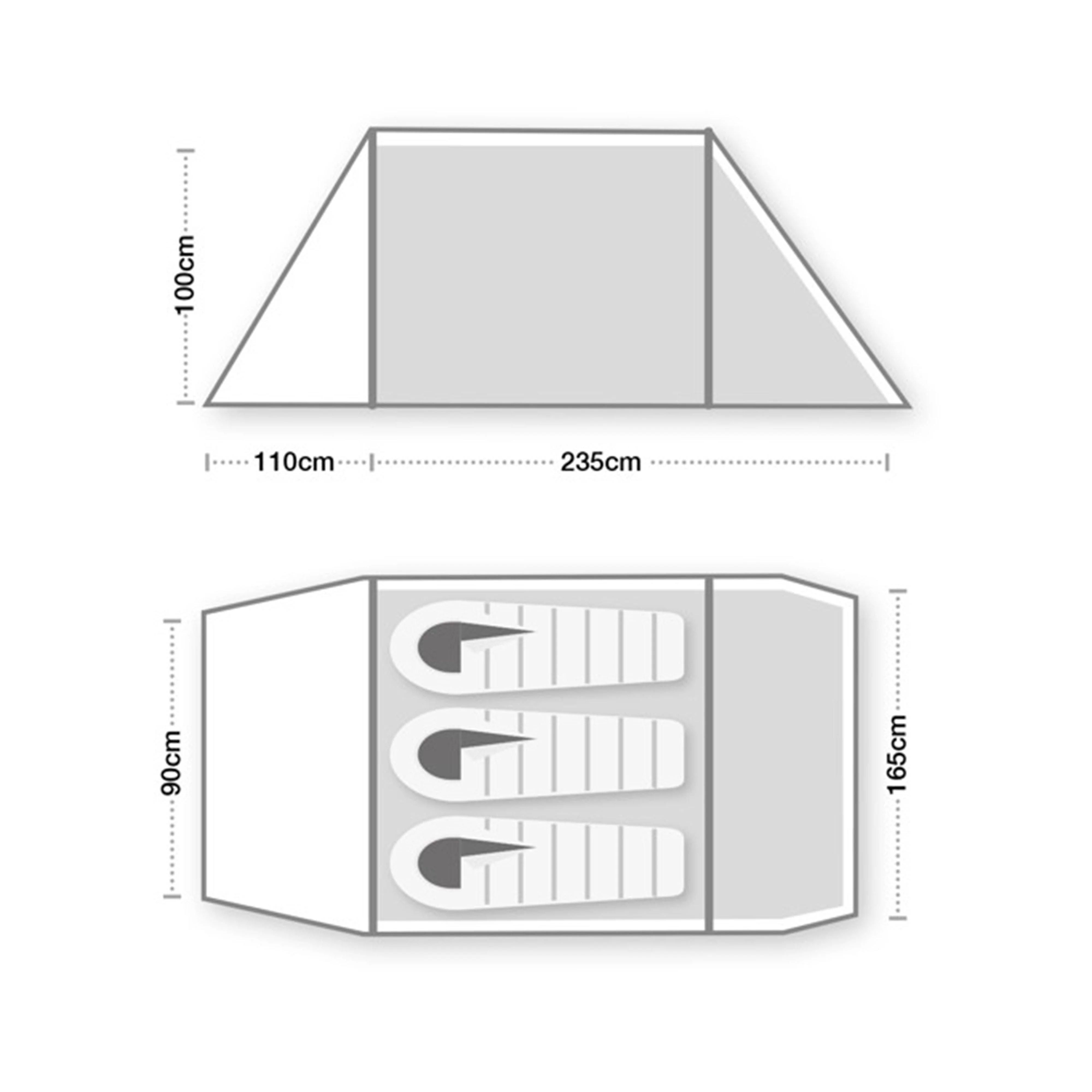 Hoolie Compact 3 Tent - Image 2