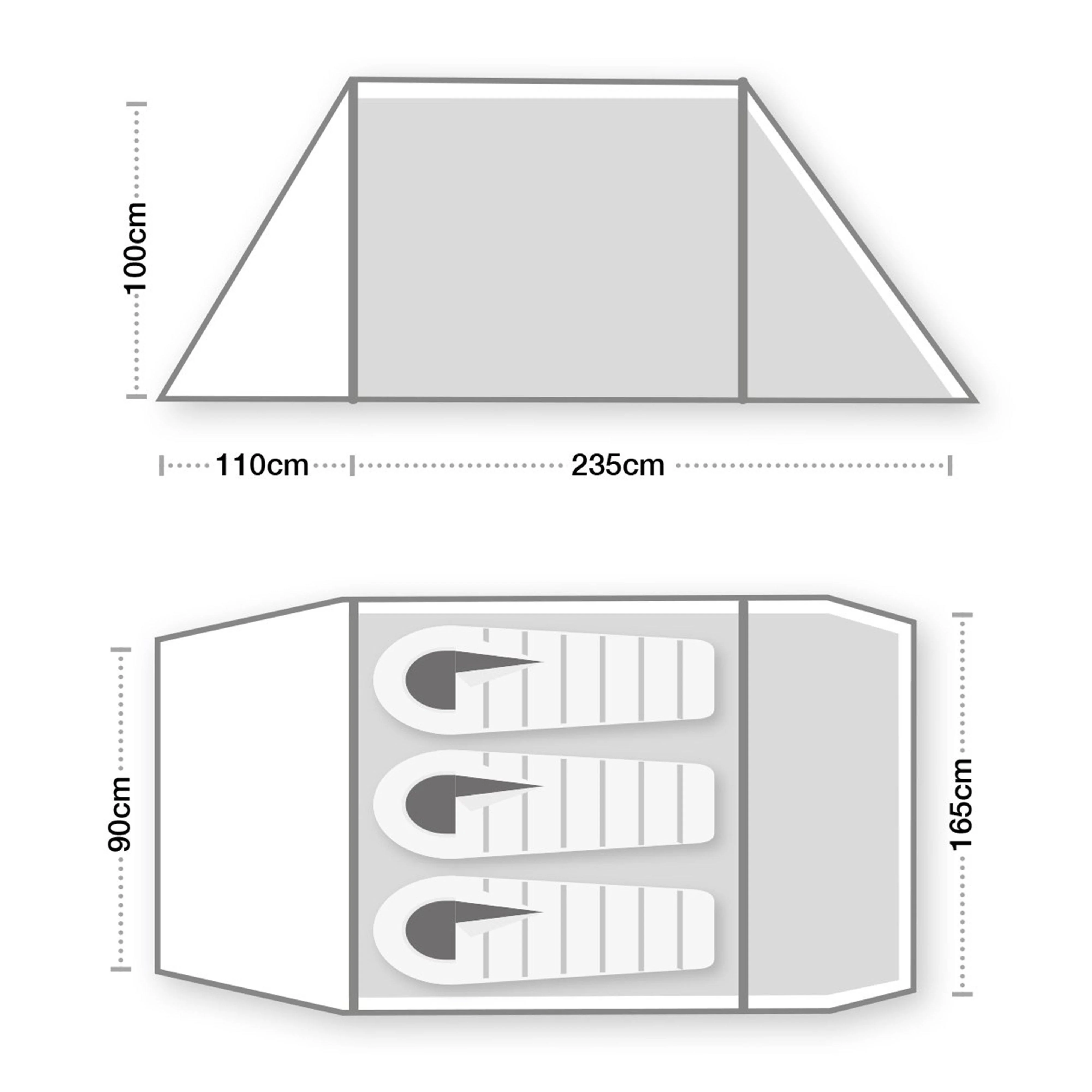 Refurbished Hoolie Compact 3 Tent - Image 2