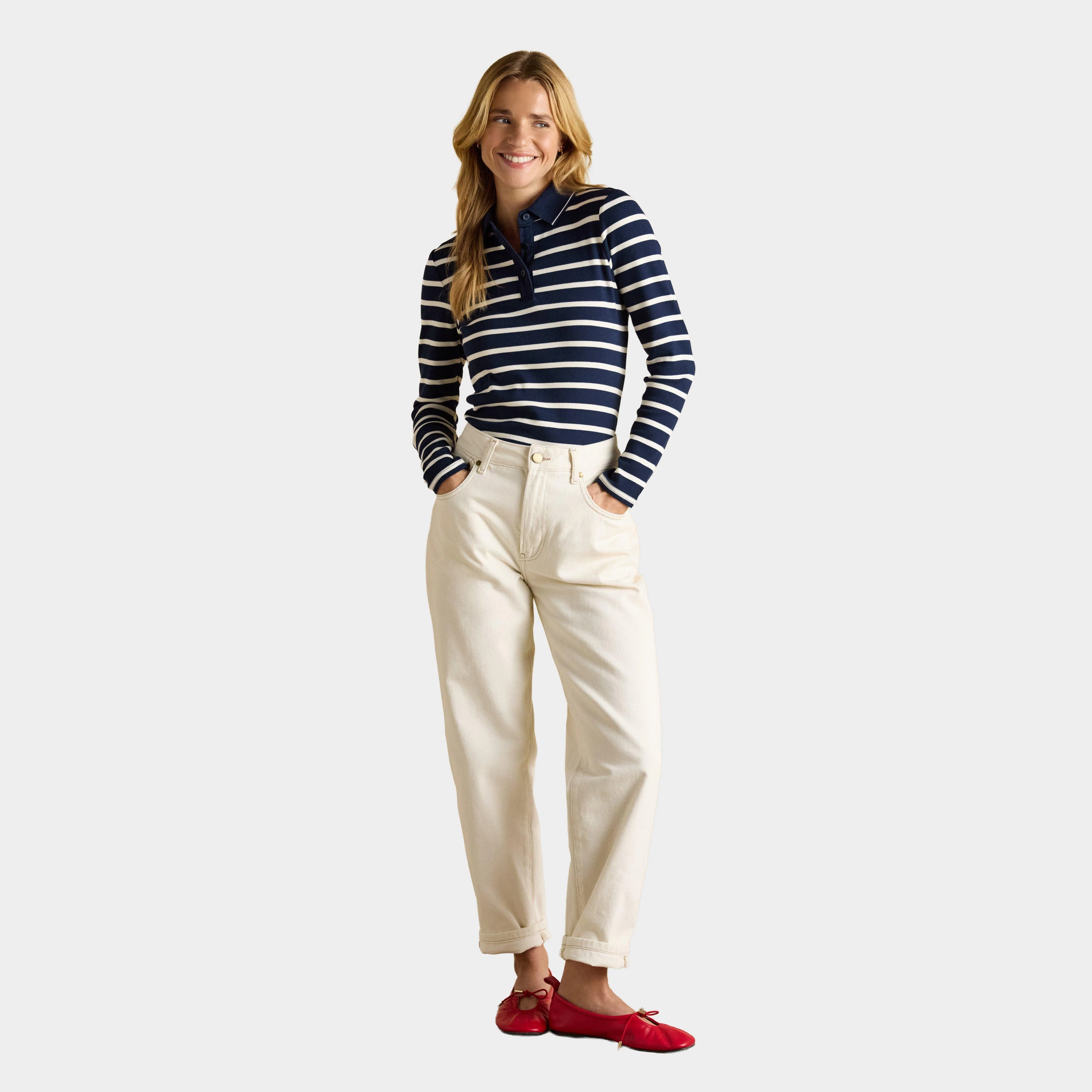 Women's Fairfield Long Sleeve Polo Shirt - Image 3