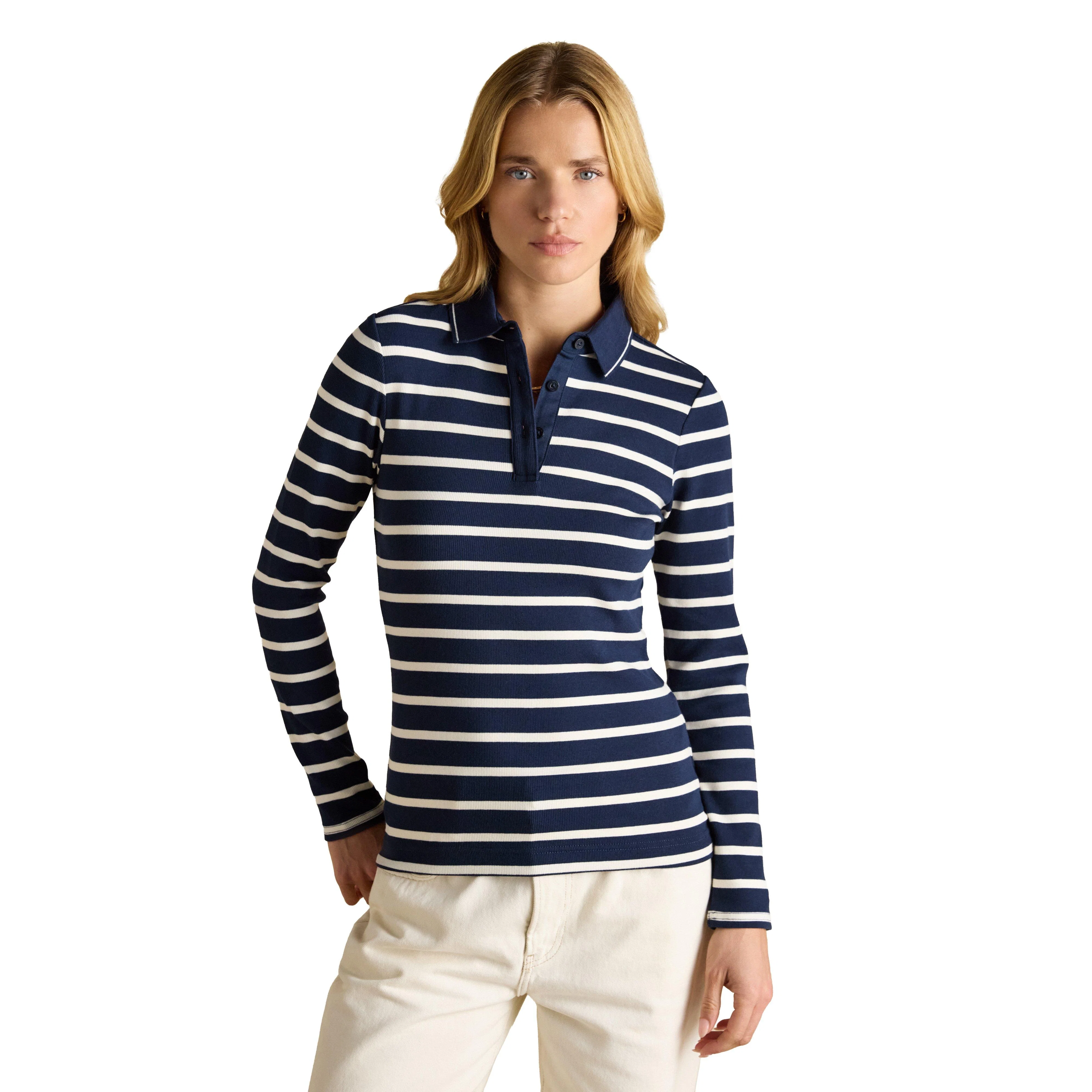 Women's Fairfield Long Sleeve Polo Shirt - Image 7