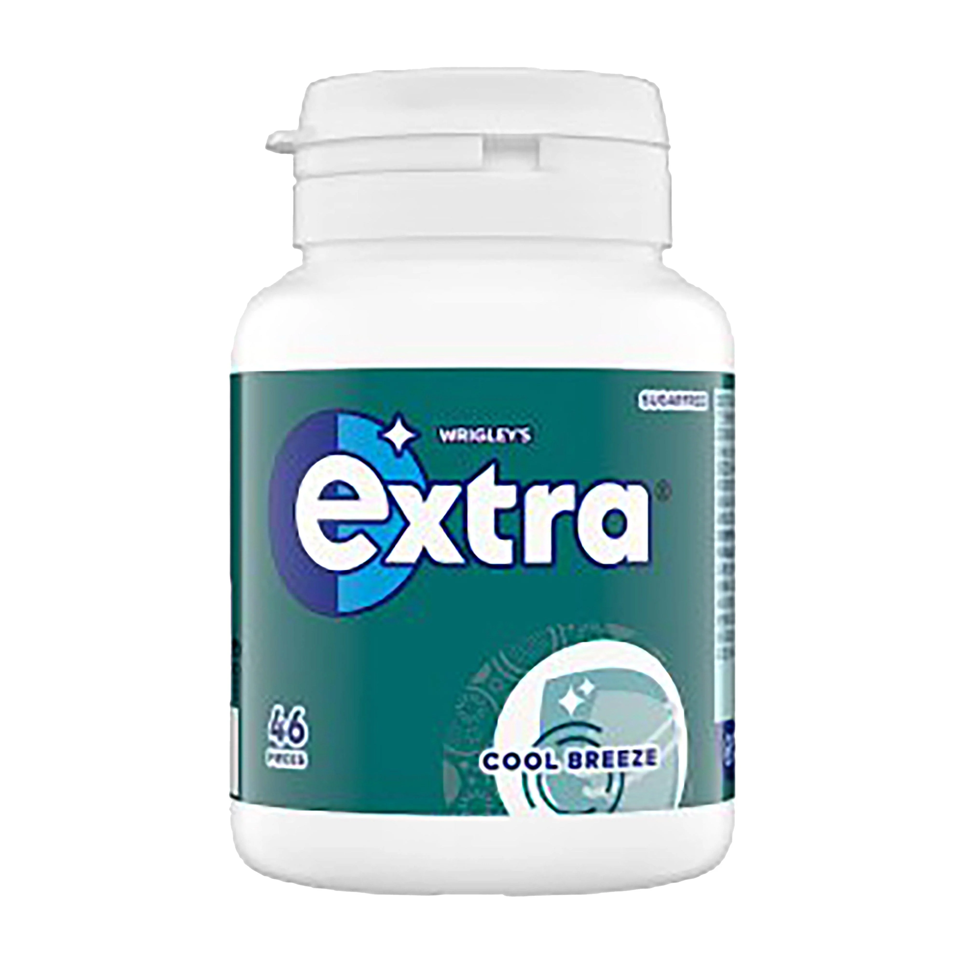 Extra Cool Breeze Sugarfree Chewing Gum Bottle - Image 2